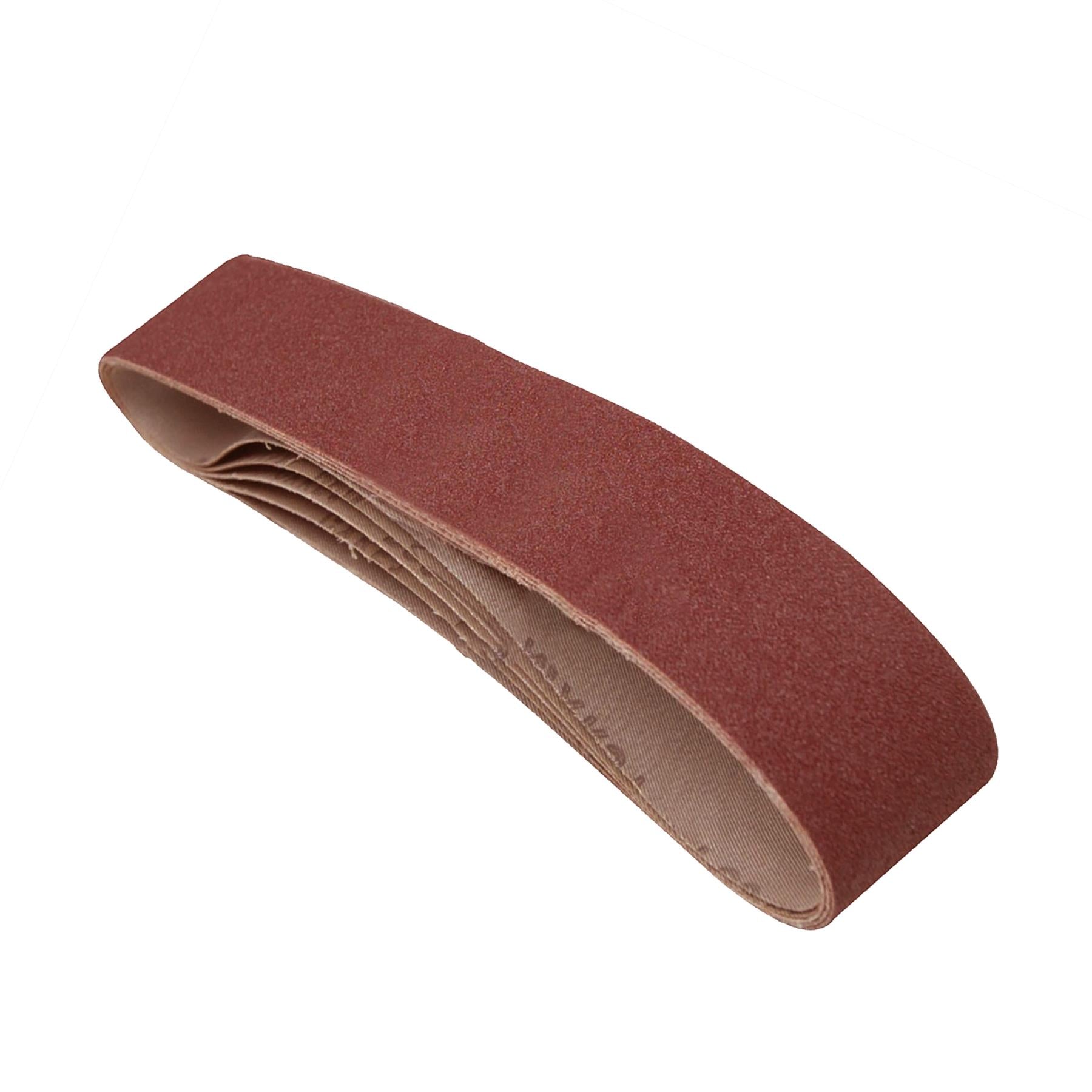 5 Pack Sanding Belts 50 x 686mm (80 Grit) Coarse Sander Sheets Sanding Belts