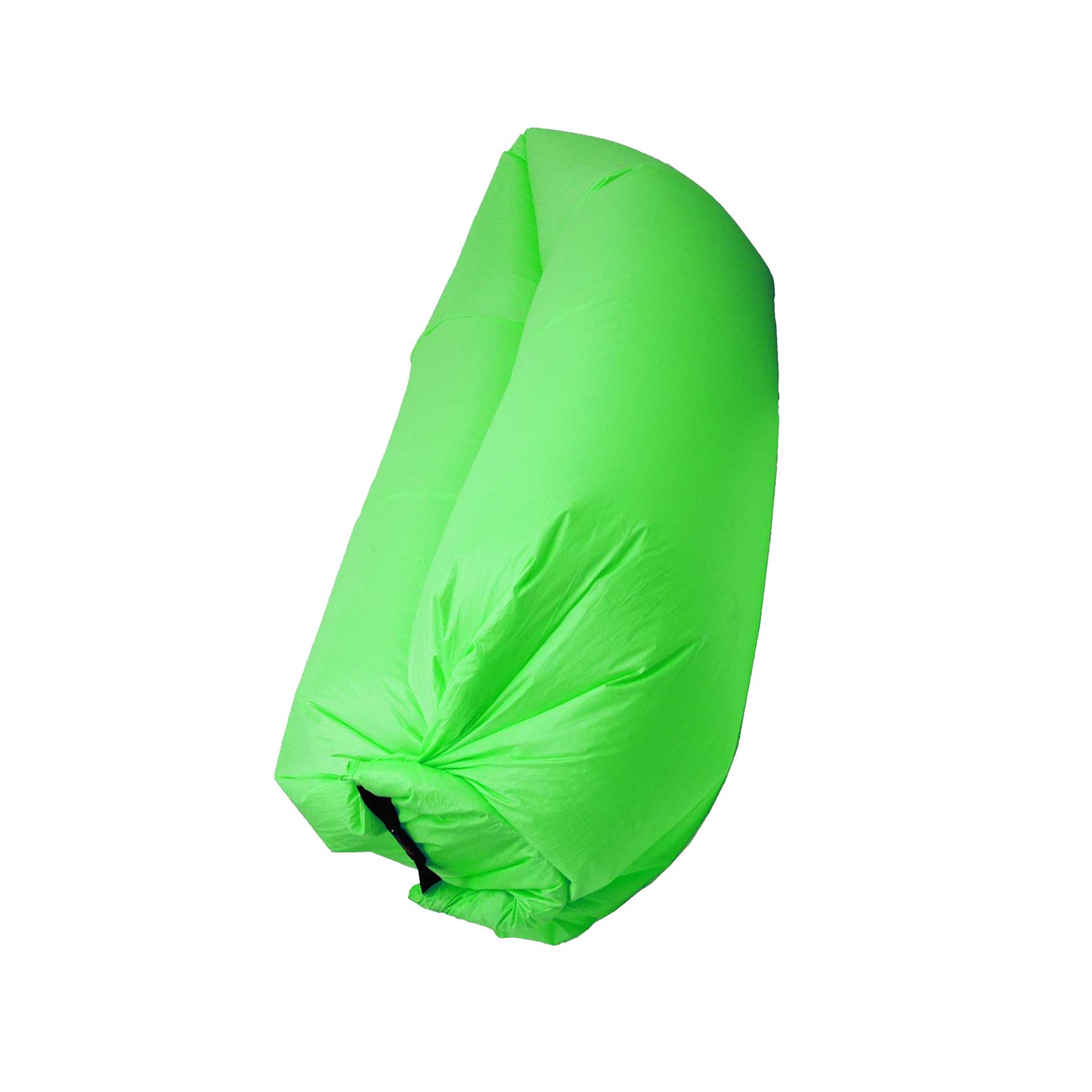 Green Inflatable Sofa Air Bag Lounger Chair Comfort Outdoor Camping Beach Relax - Image 3