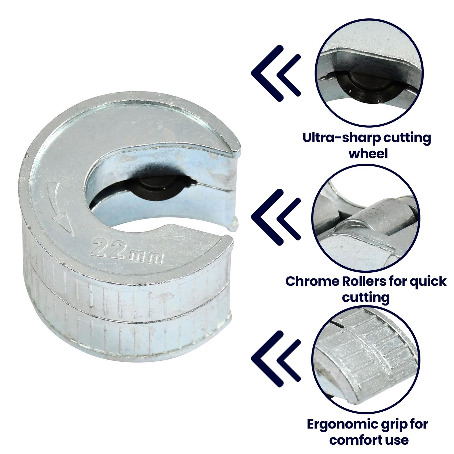 Quick Cut Pipe Cutter 22mm Pipe Slice Stainless Copper Self-Adjusting Pipe Cutter - Image 6