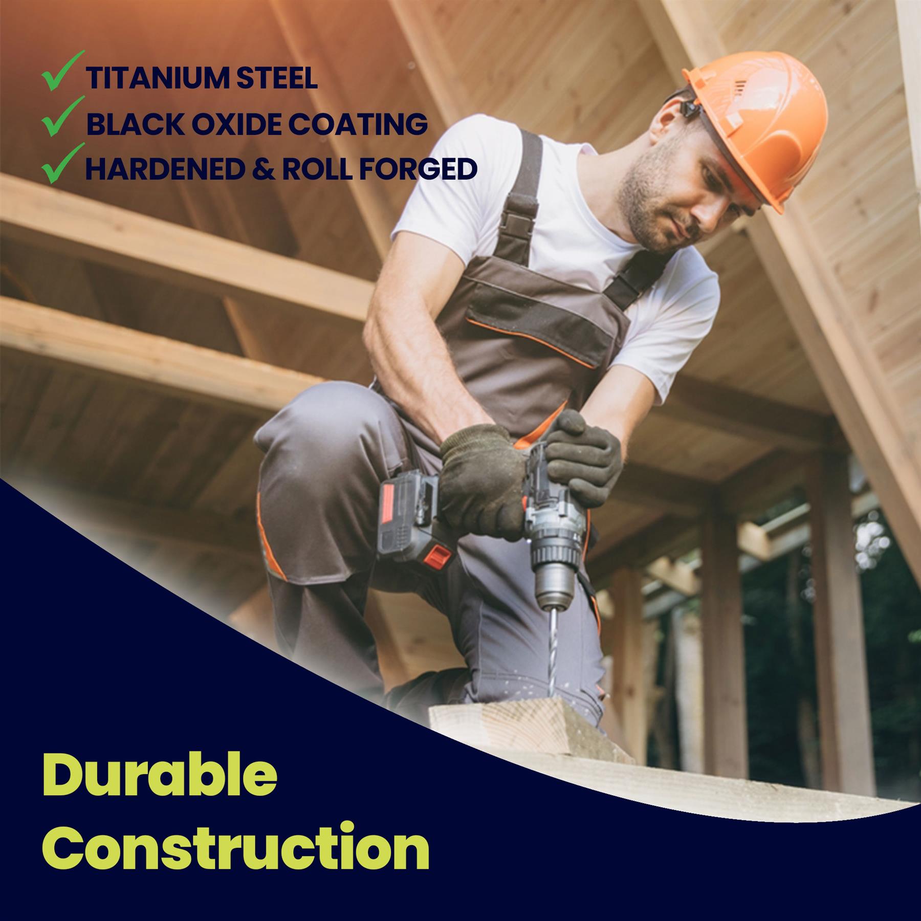 HSS Metric Twist Drill Bits 1.5mm – High Speed Steel for Metal, Wood, Plastic, Aluminum, 10PCS - Image 2