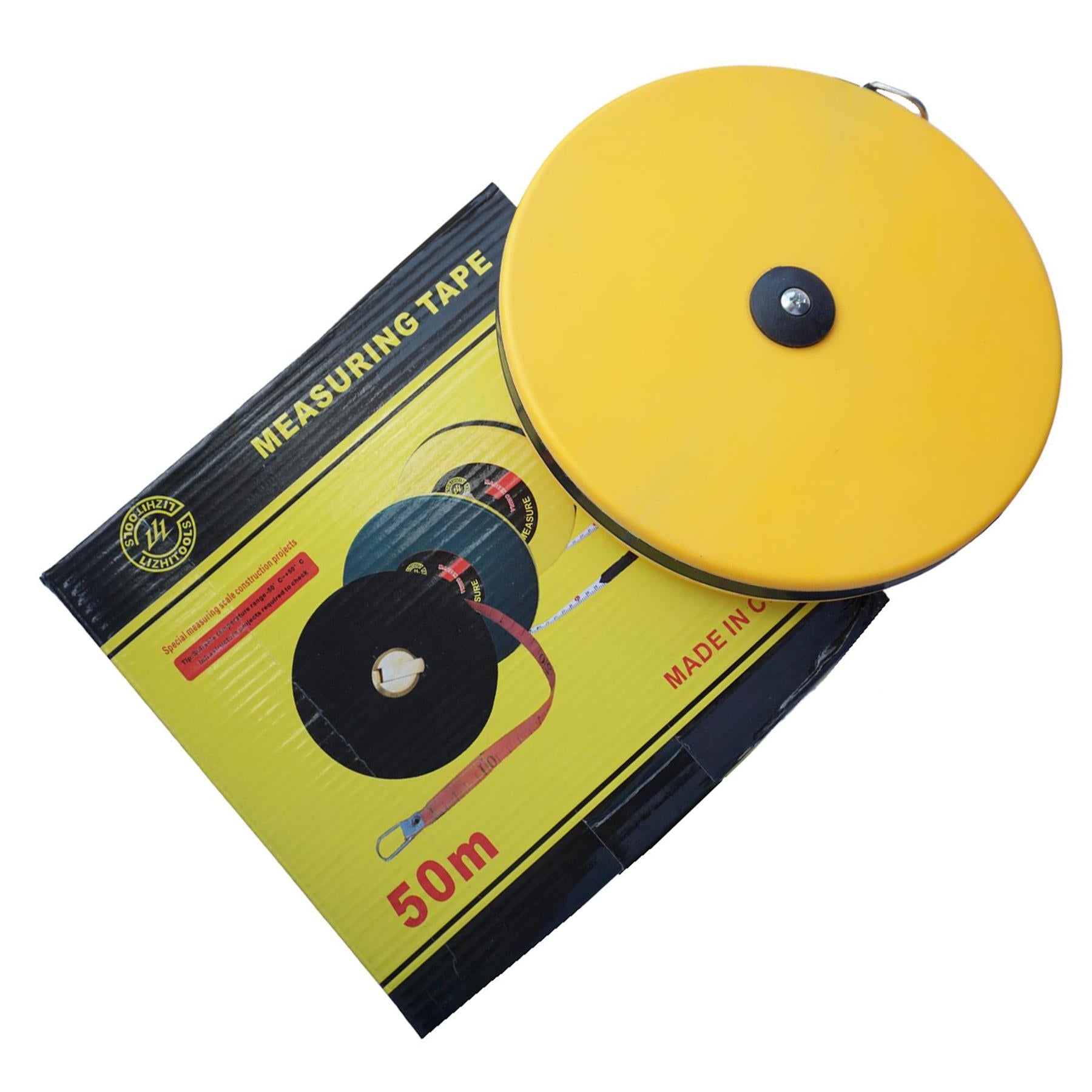 Surveyors 50 M Tape Measure Fibreglass 50 Metre Metric Imperial - Image 9