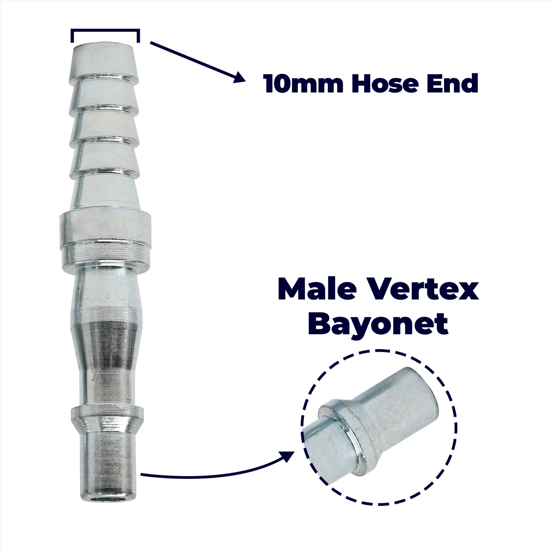 Air Line Hose Fitting Connector Air Hose End 10mm Bayonet Coupler For PCL Vertex - Image 5
