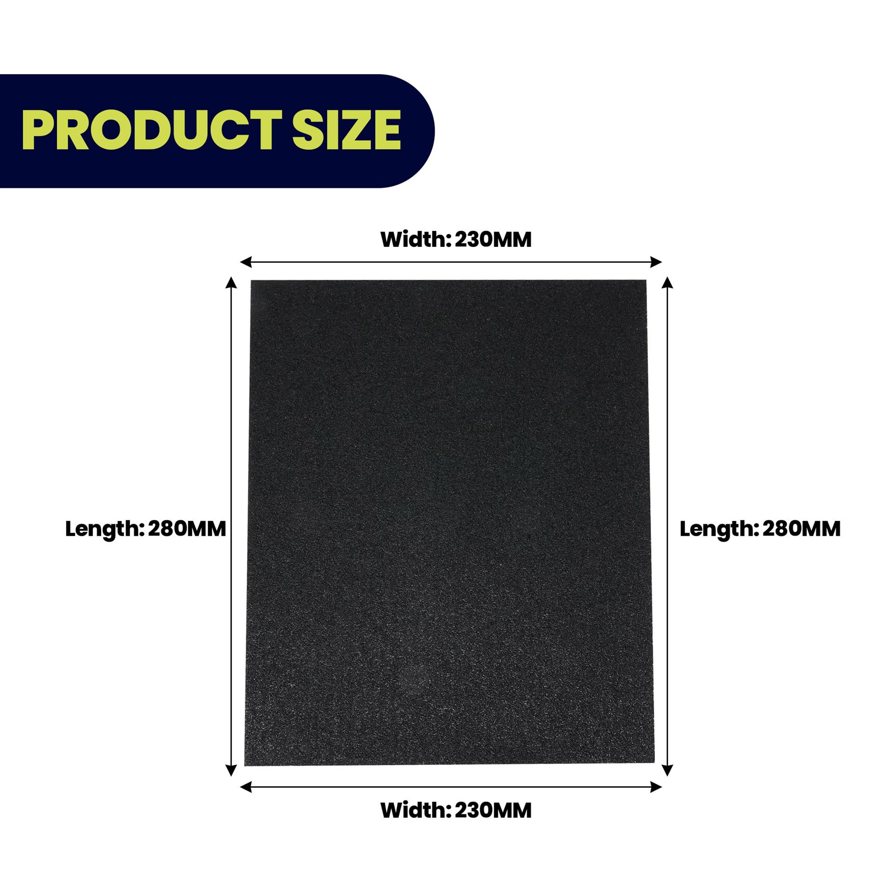 Wet And Dry Sandpaper 320 Grit Sand Paper 230x280mm Sanding Finishing A4 2Pcs - Image 4