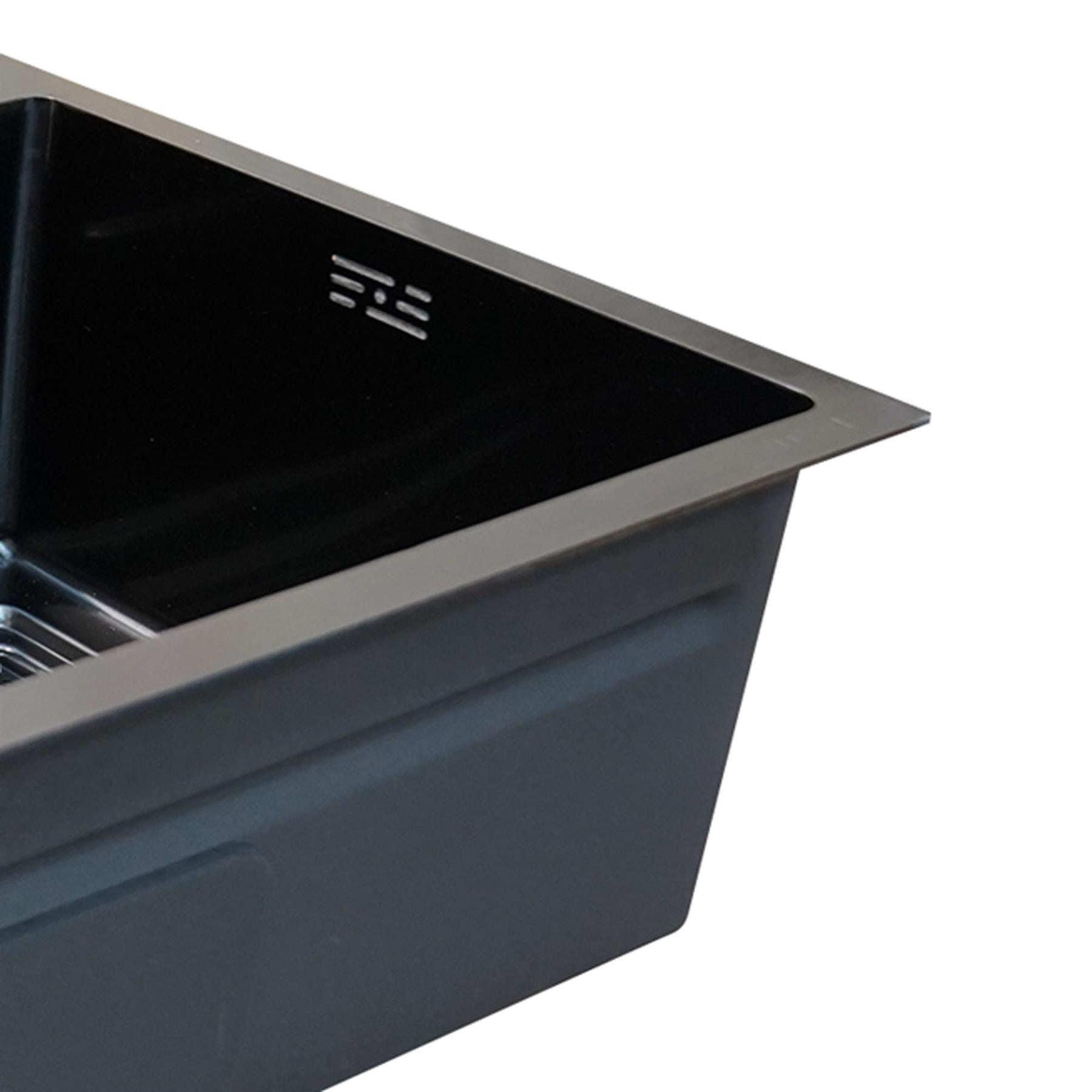 Kitchen Sink With Tap Multi-Purpose Nano Wash Basin Stylish Creative Sinks Black - Image 8