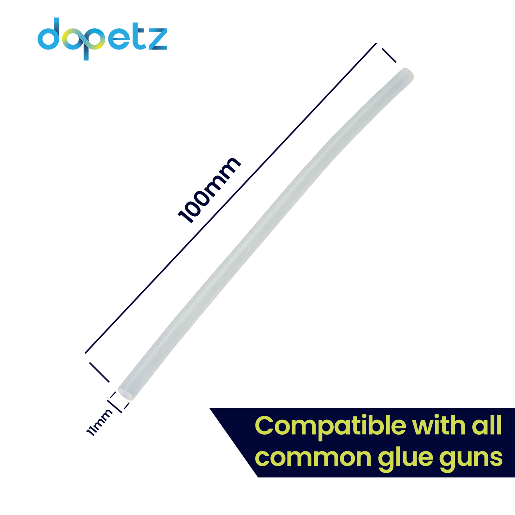 1x HOT MELT GLUE GUN STICKS 11mm x 100mm LONG FOR CRAFT ADHESIVE CLEAR MINI - Image 9