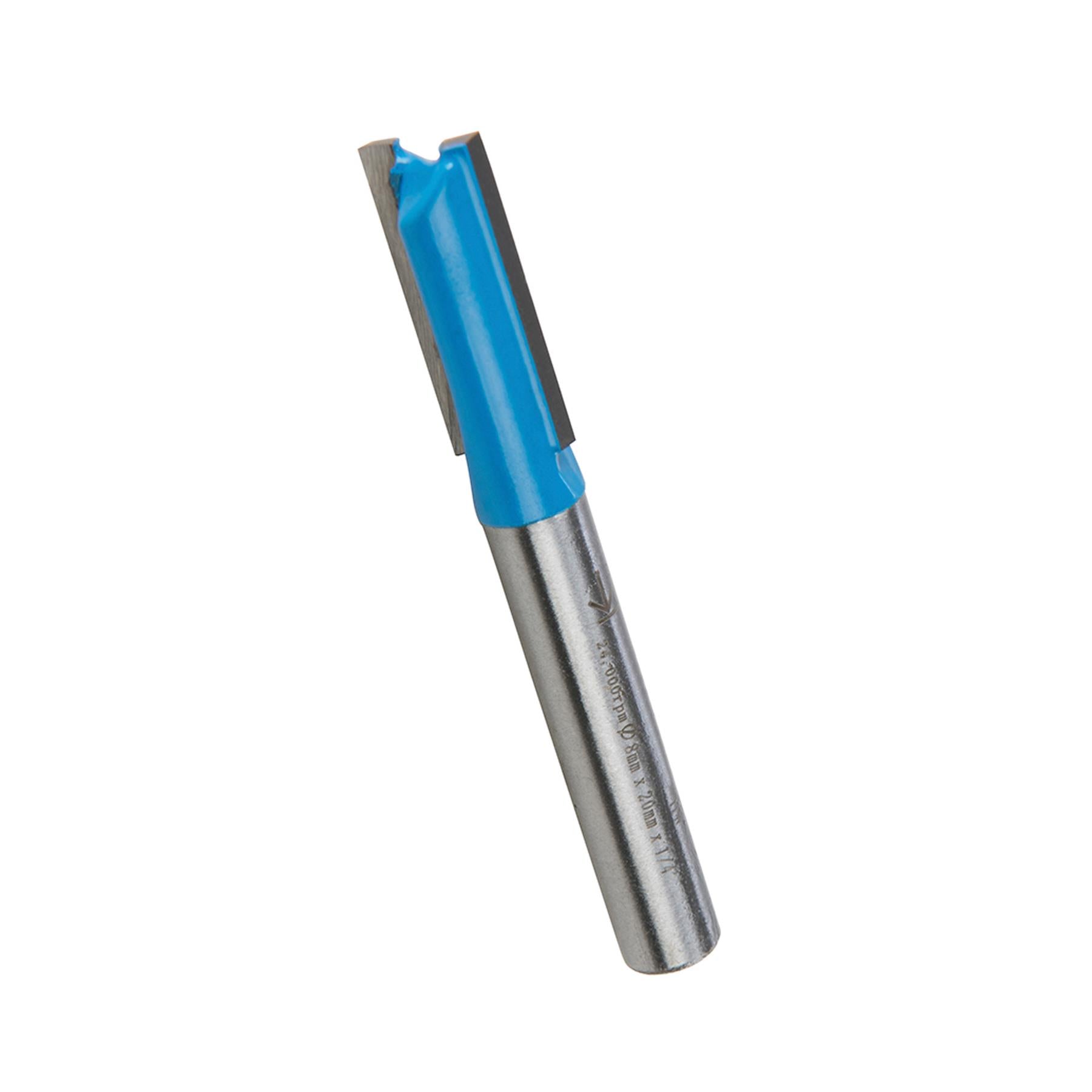 Straight 2 Flute Router Bit Cutter 1/4" Shank Carbide TCT Groove Metric 8 x 20mm - Image 7