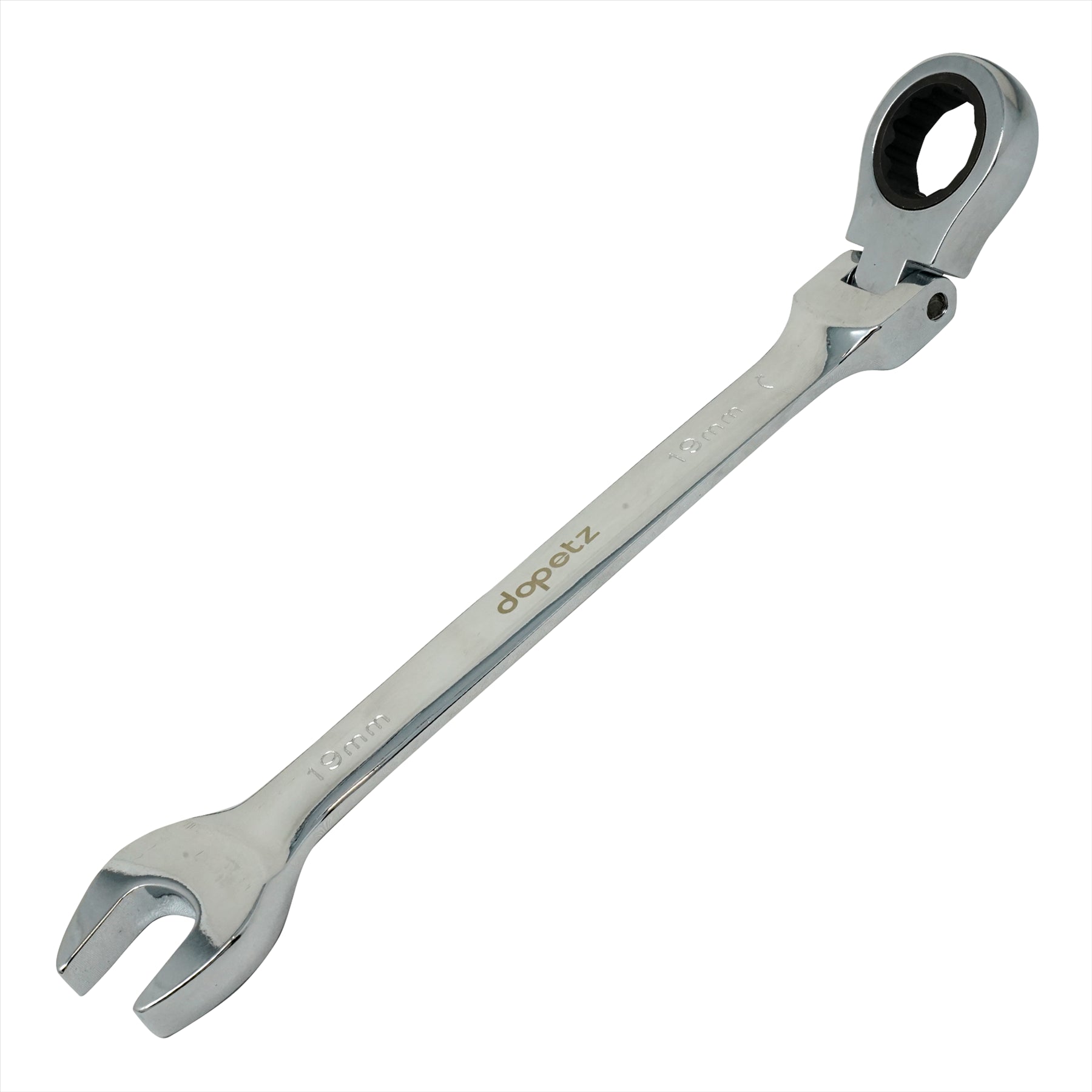 19mm Flexible Head Ratchet Metric Spanner