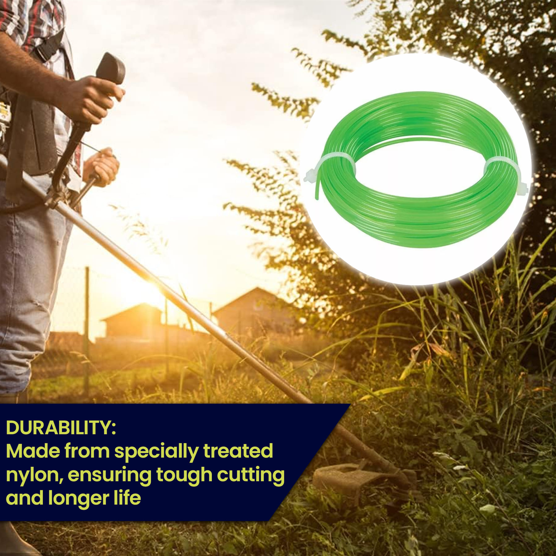 Nylon Strimmer Line Cord 1.65mm x 15M Metre Fits Flymo And Bosch - Image 2