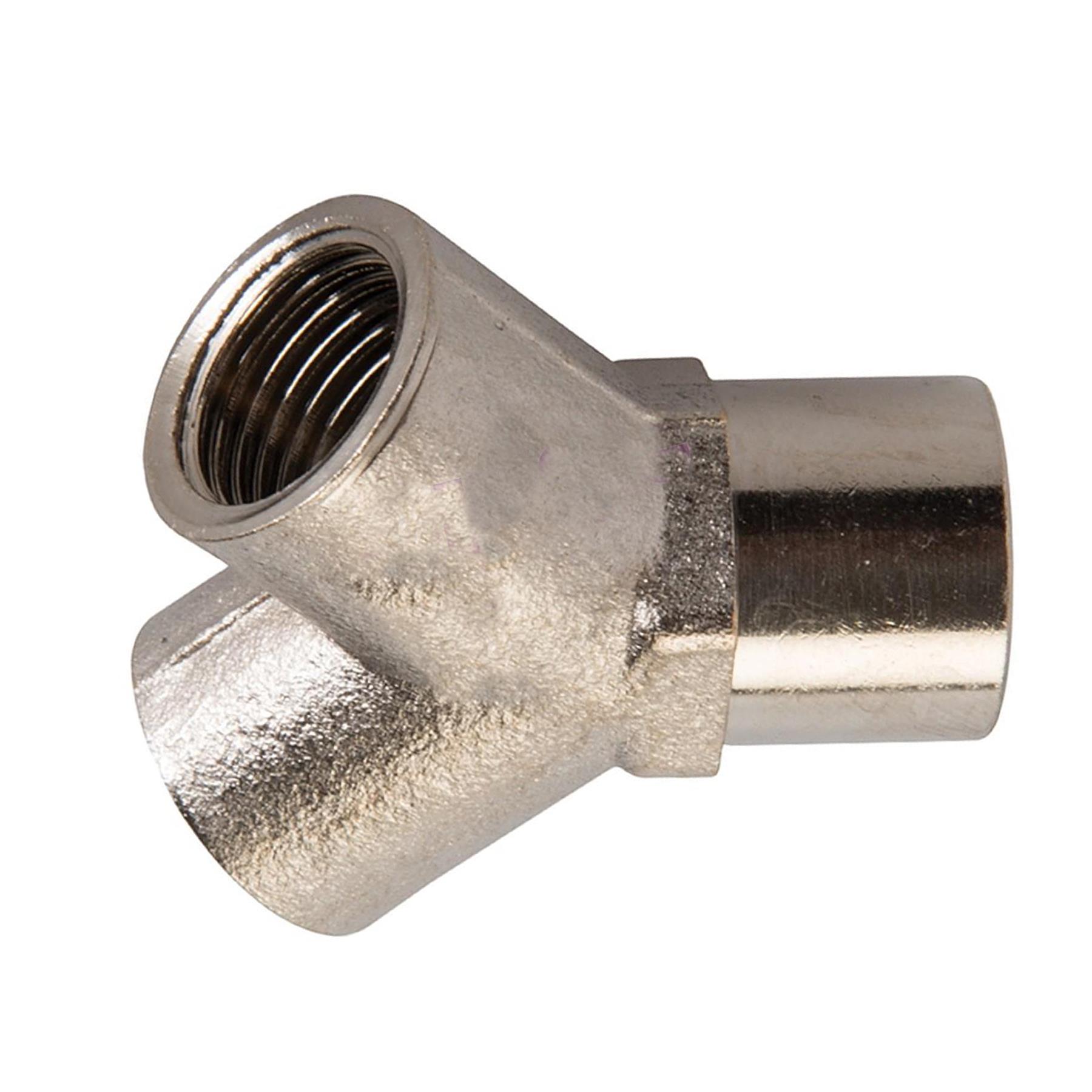 Air Line 3 Way Y Connector Splitter 1/4" BSP Hose Airline Joint Fitting - Image 2