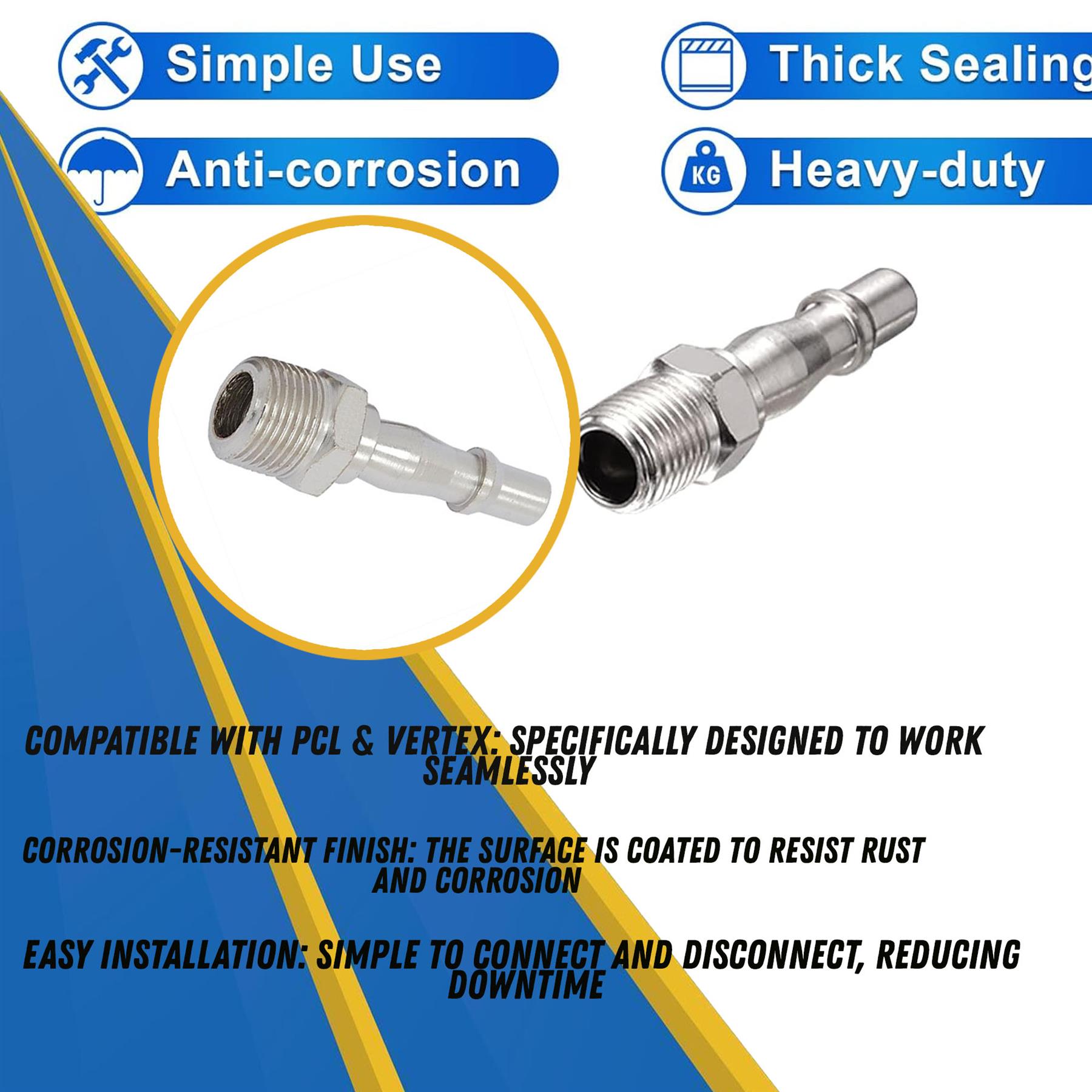 Air Line Hose Fitting Connector Male 3/8" BSP Bayonet Coupler For PCL Vertex 1PC - Image 3
