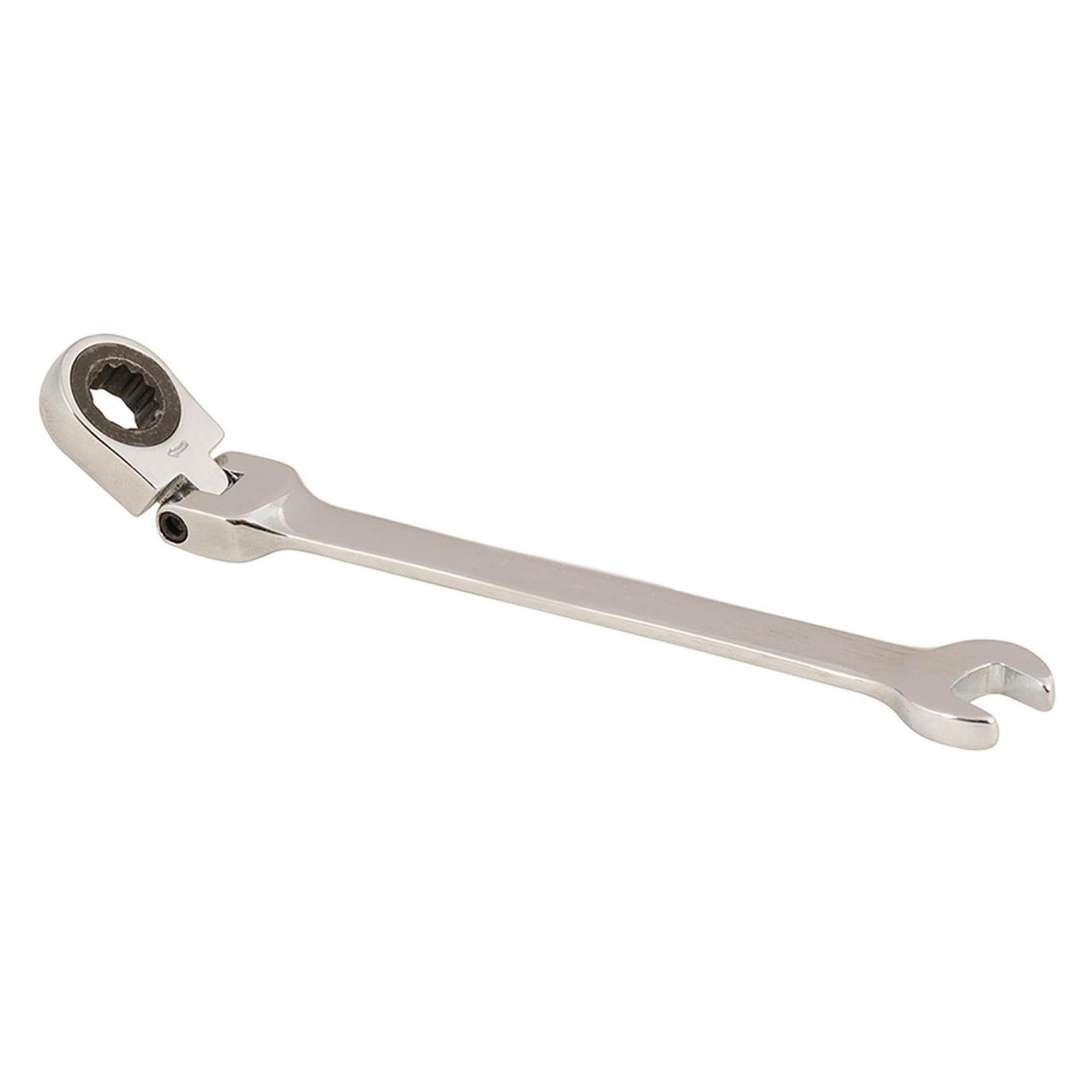 9mm Flexible Head Ratchet Spanner Metric Open-End & Ring Wrench Chrome Vanadium Steel for Tight Spaces - Image 6