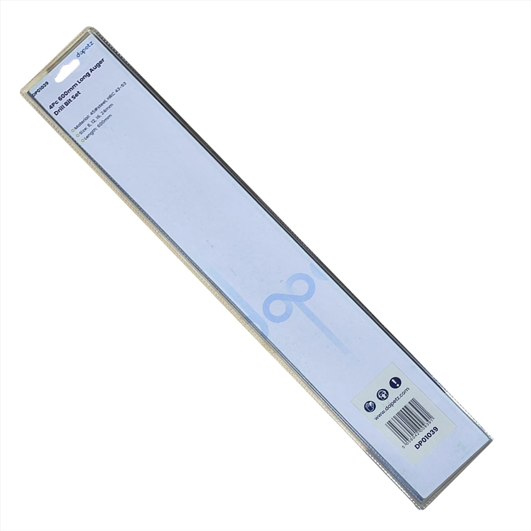 4Pc 600mm Long Auger Drill Bit Set Hex Shank 8mm - 24mm Wood Drilling - Image 10