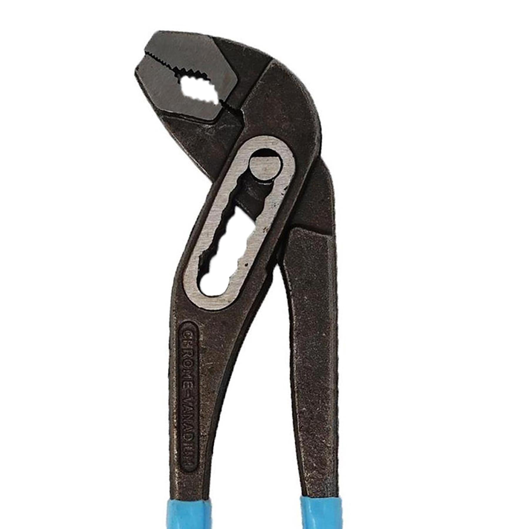 300mm 12" Plumbers Slim Jaw Waterpump Pipe Wrench Pliers Grips Pump Chrome New - Image 2