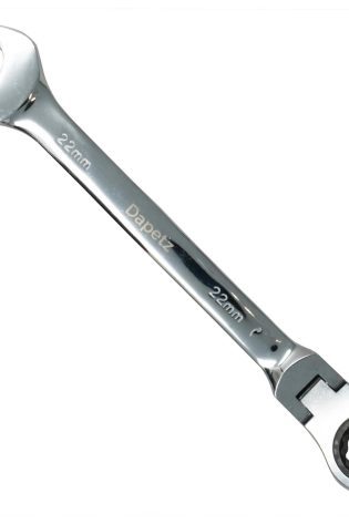 22mm Flexible Head Ratchet Metric Spanner Open End & Ring Guaranteed - Dapetz