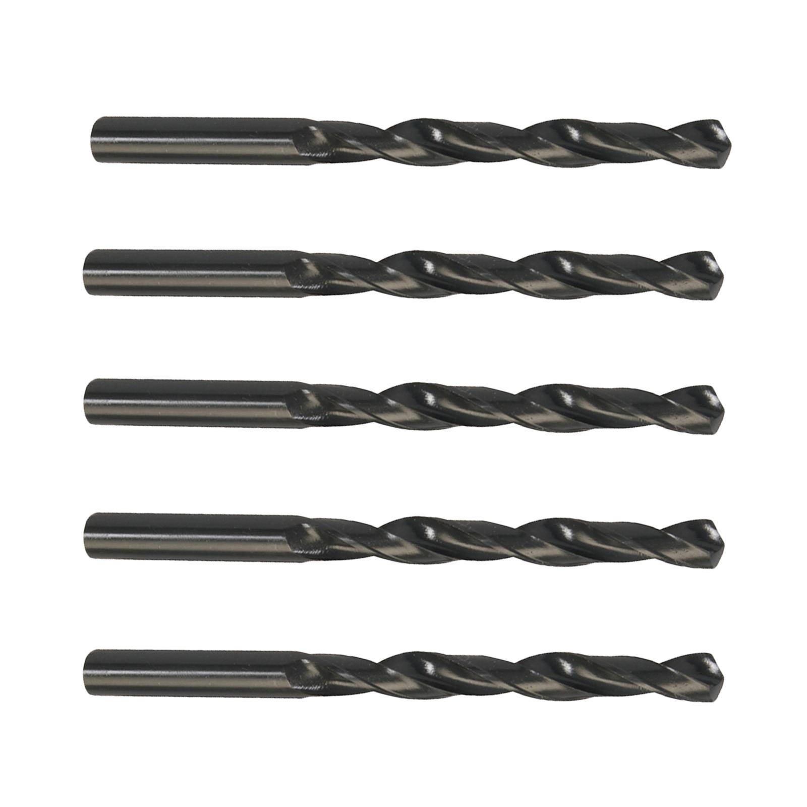 5Pcs HSS-R Jobber Drill Bits 10.5mm High Speed Steel Roll Straight Shank Twist Drill Bits Black Oxide - Image 6