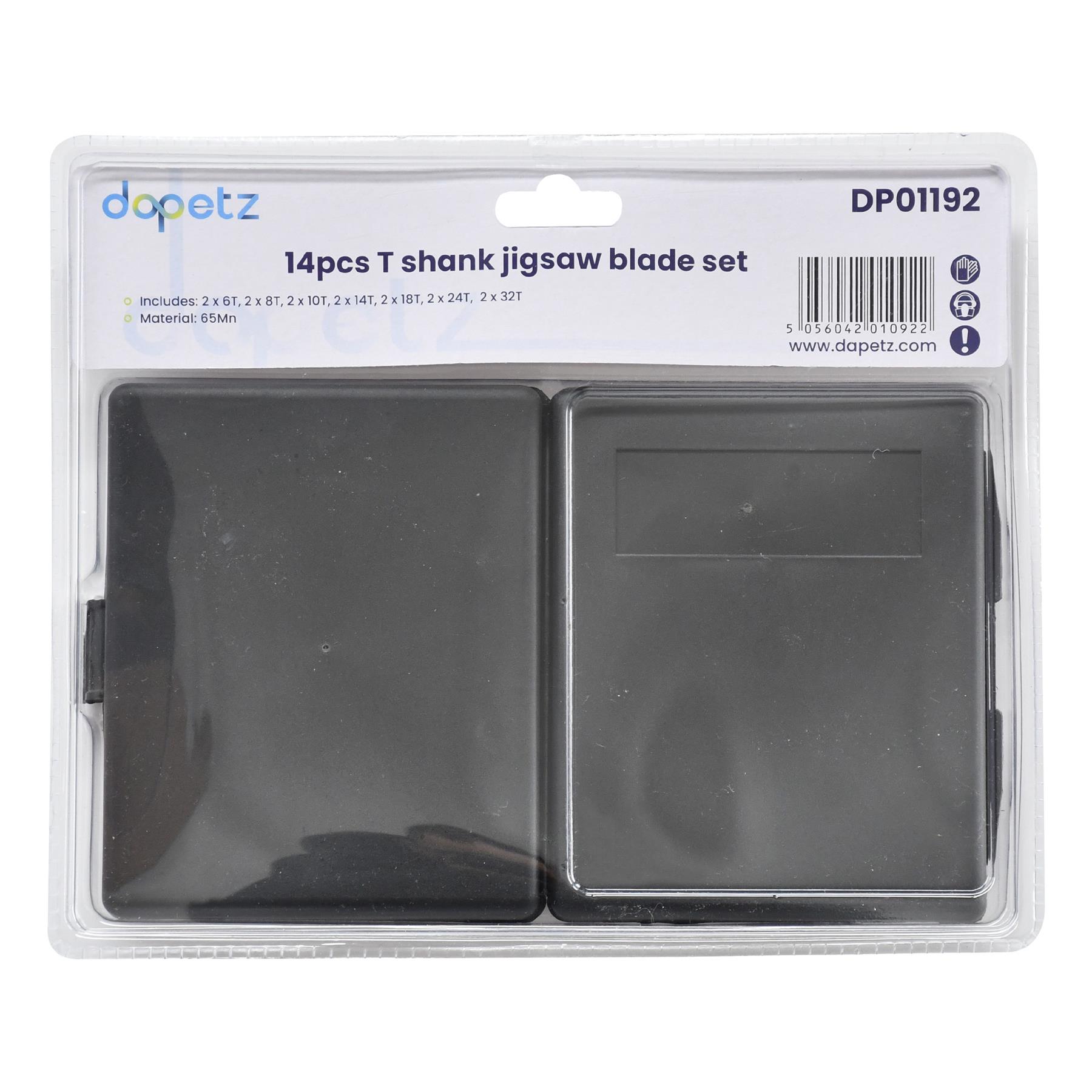 14Pc Assorted Jigsaw Blade Set, T Shank Fitting.Metal Plastic Wood Blades - Image 6