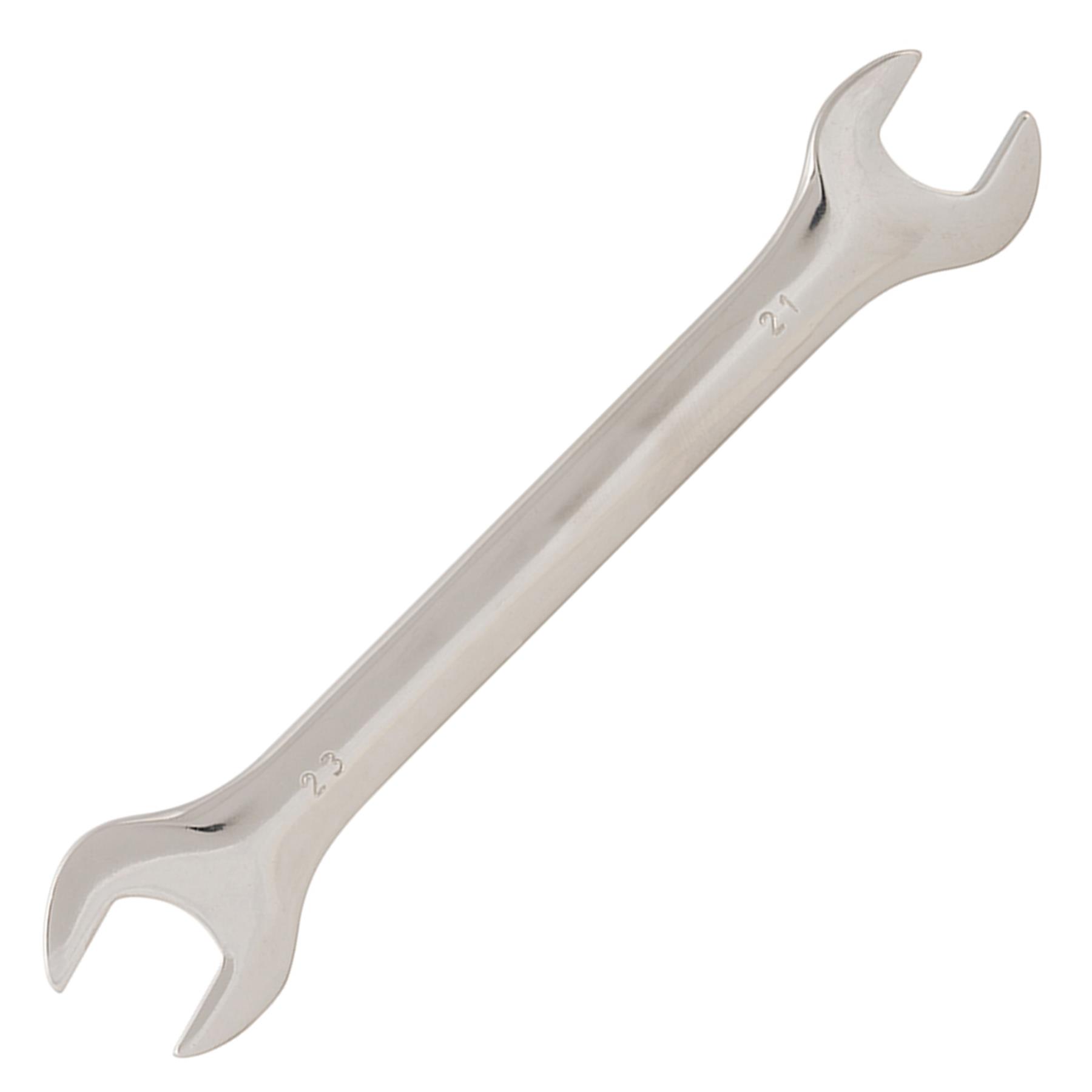 Fixed Head Combination Spanner Open Ended 21mm x 23mm Metric Polished CRV Garage