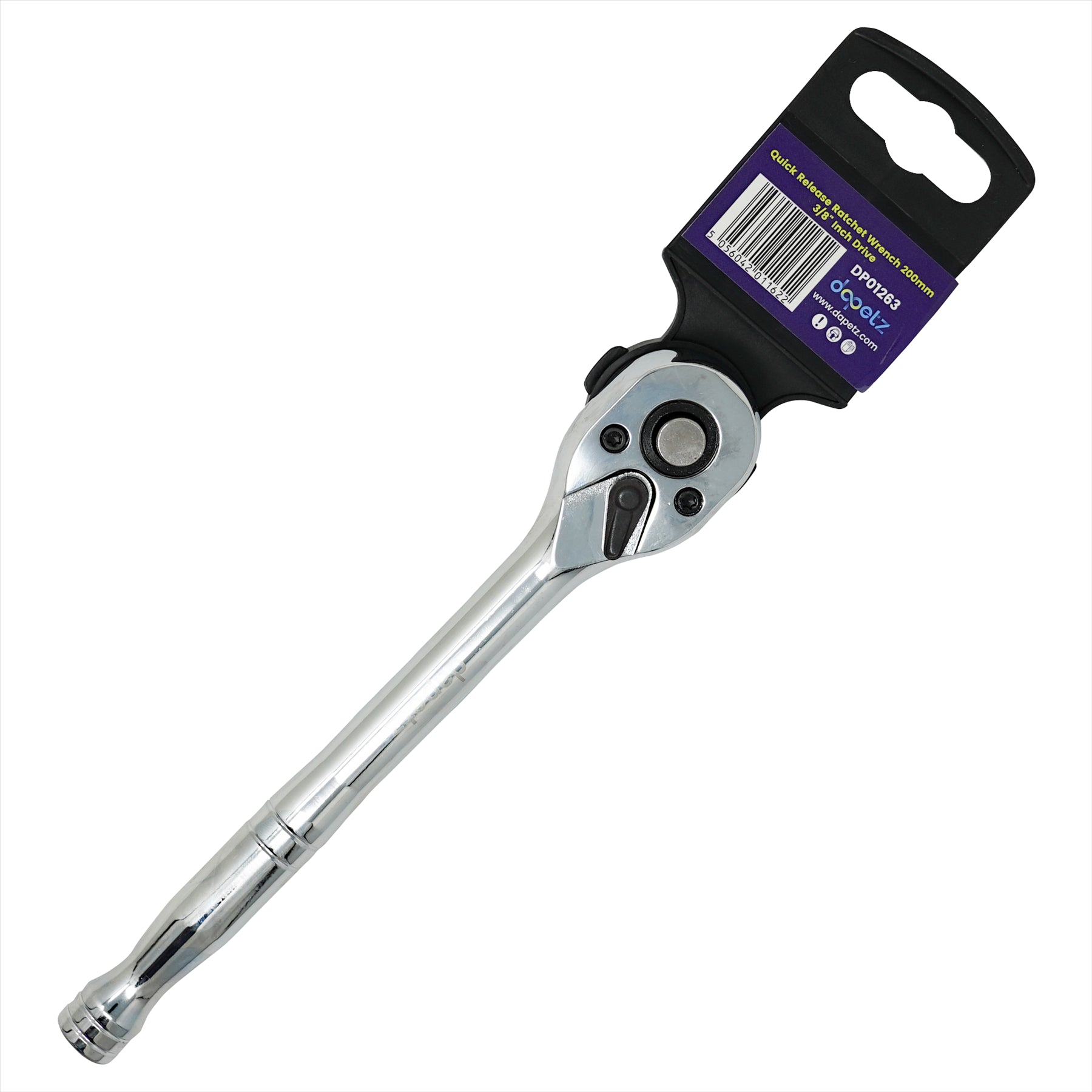 Professional 3/8" Drive Quick Release Reversible Ratchet Socket Wrench - Image 2