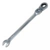 Professional 8mm Flexible Head Ratchet Spanner – CRV Chrome Plated, Open & Ring, 12-Point Gear Head
