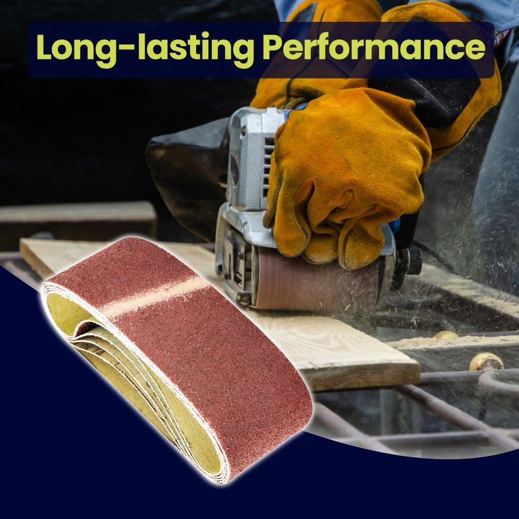 5 Pack Sanding Belts 40mm x 305mm (120 Grit) Coarse Sander Sheets Sanding Belts - Image 4