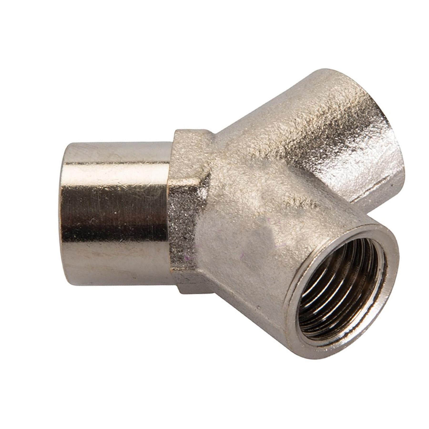 Air Line 3 Way Y Connector Splitter 1/4" BSP Hose Airline Joint Fitting - Image 3