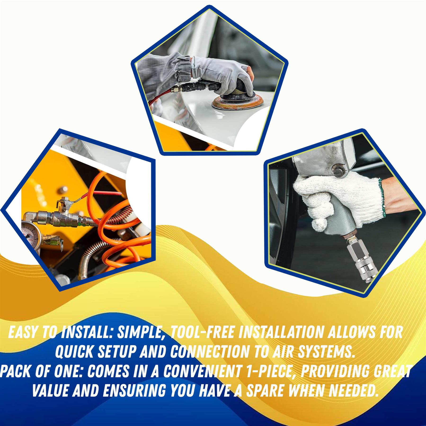 Air Line Hose Fitting Connector Female 3/8" BSP Bayonet Coupler For PCL Vertex 1PC - Image 3