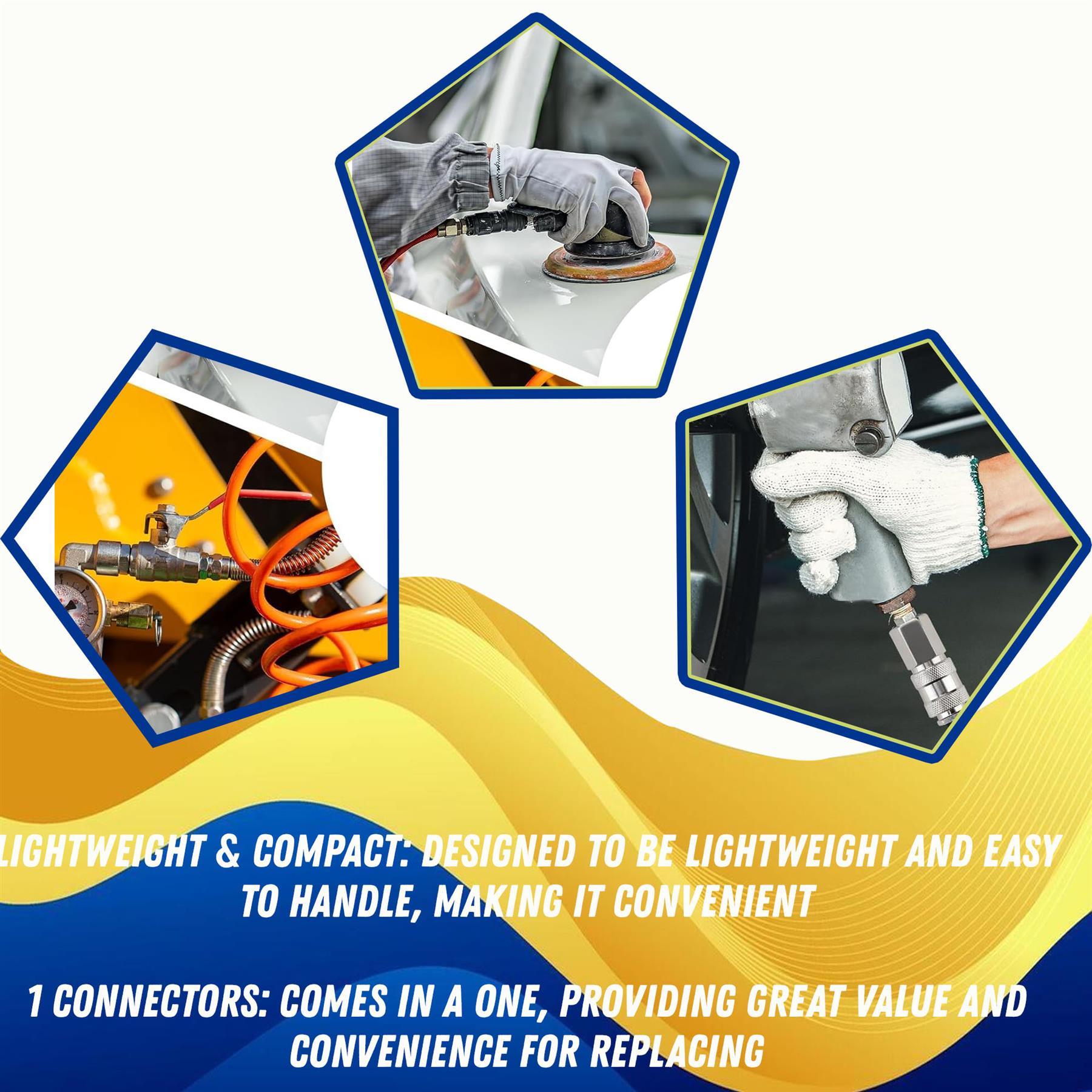 Air Line Hose Fitting Connector Male 3/8" BSP Bayonet Coupler For PCL Vertex 1PC - Image 4