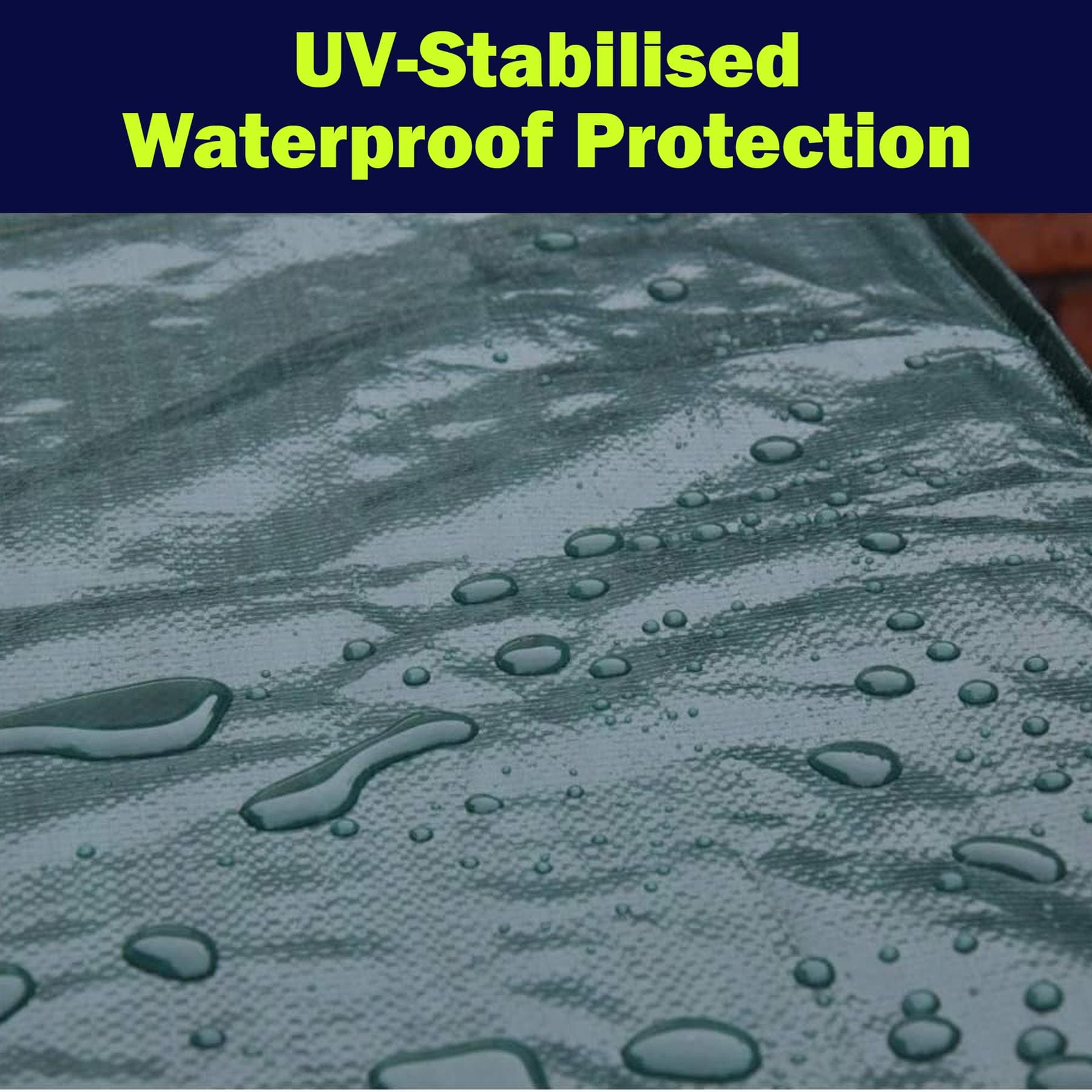 Round Table Cover 1250 X 810mm Waterproof 100G/M2 Durable Polyethylene Green - Image 4