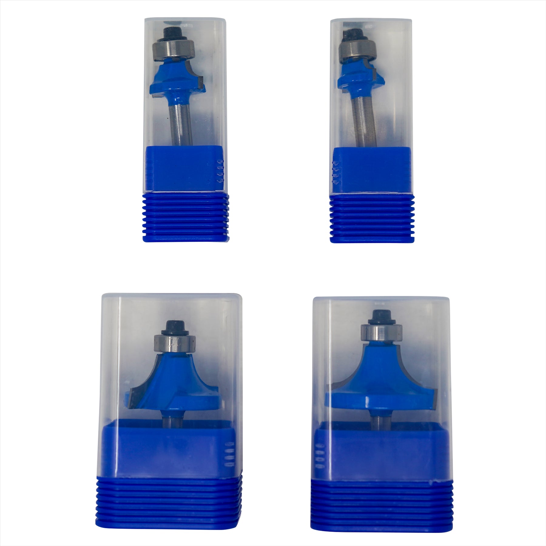 1/4" Shank Round Over Router Bit Set – 4Pc Woodworking Cutter - Image 6