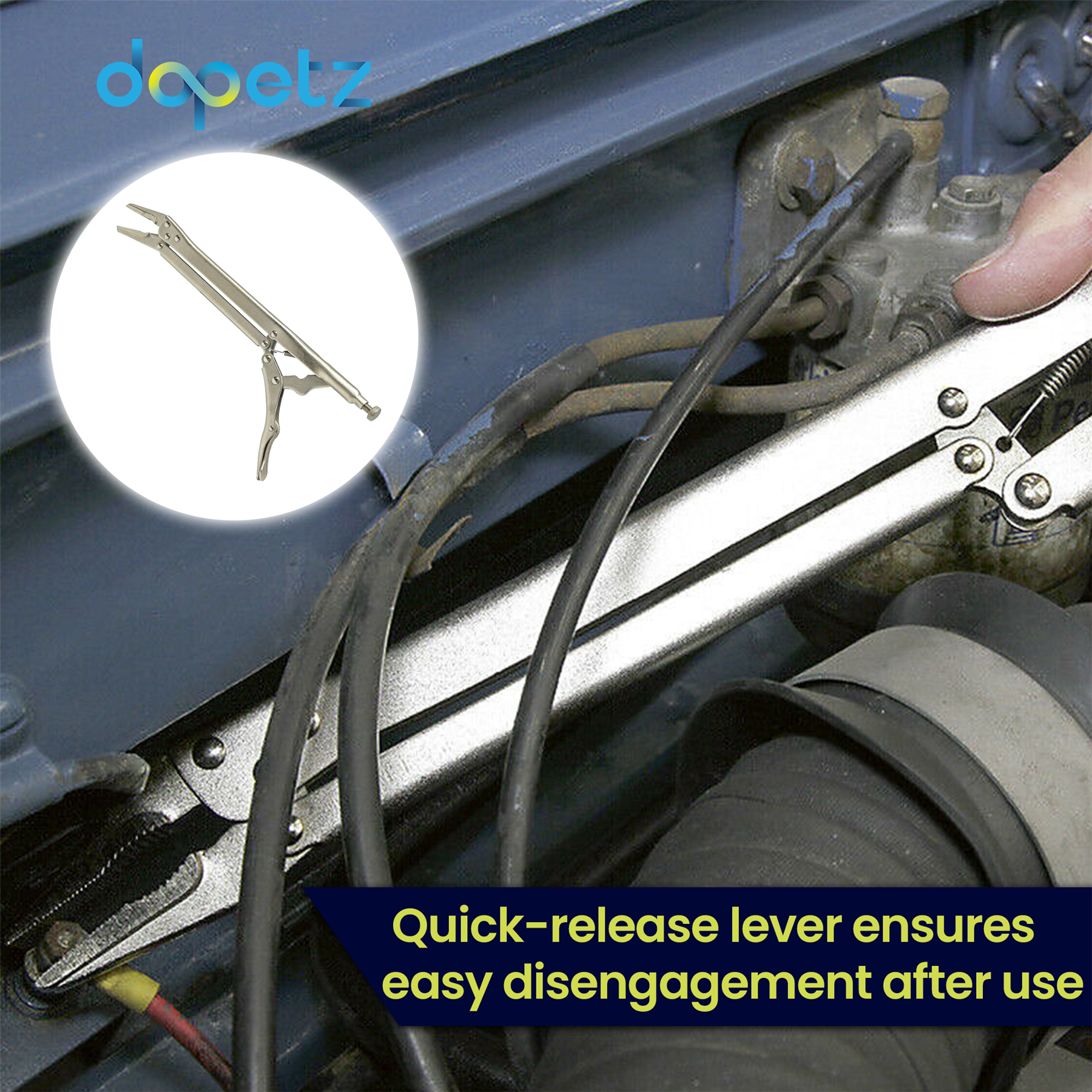 Locking Mole Grip Plier 15" / 380 mm Extra Long Deep Reach Mole Grip - Image 3