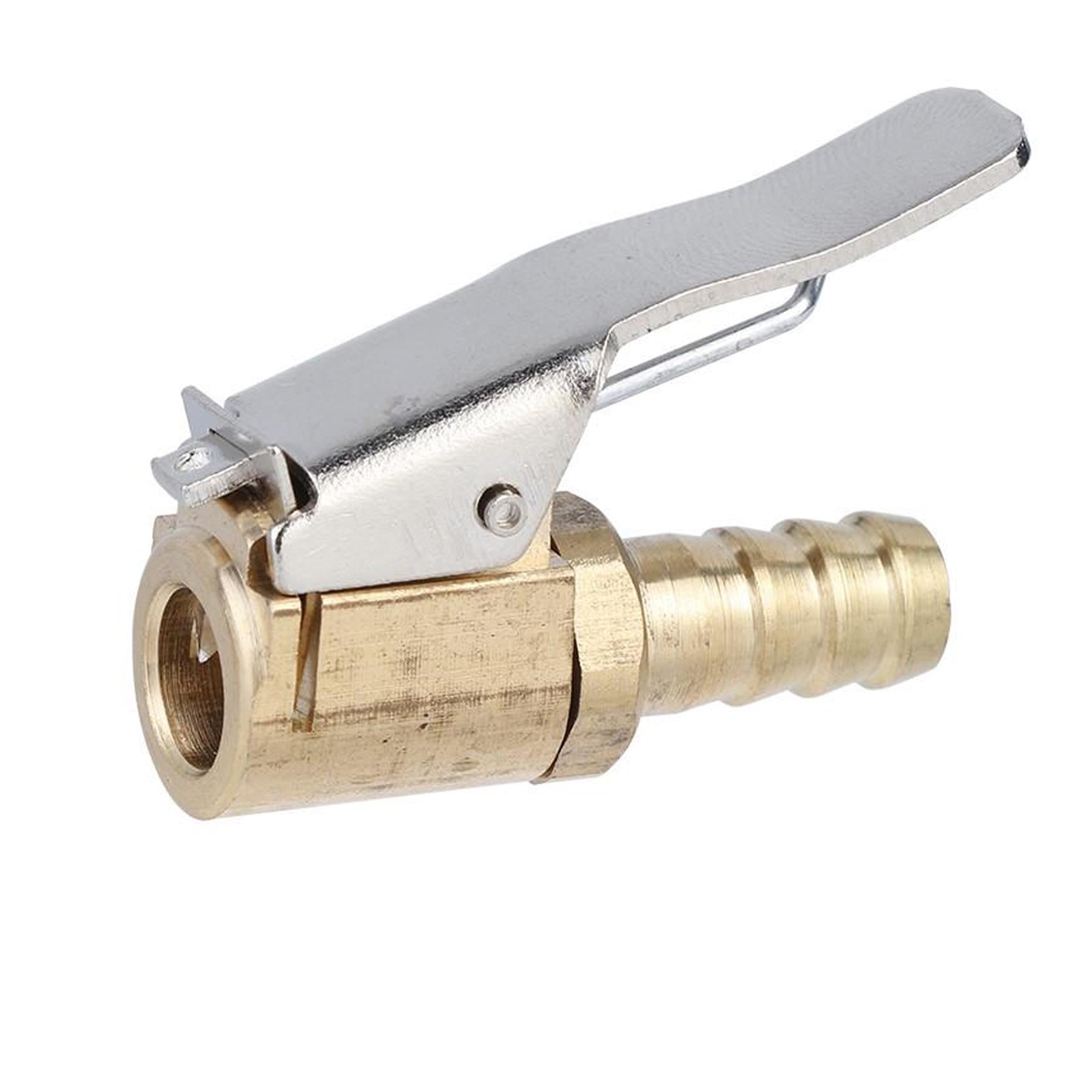 Brass 6mm Car Tyre Inflator Valve Connector Air Chuck Tire Clip Lock-on - Image 7