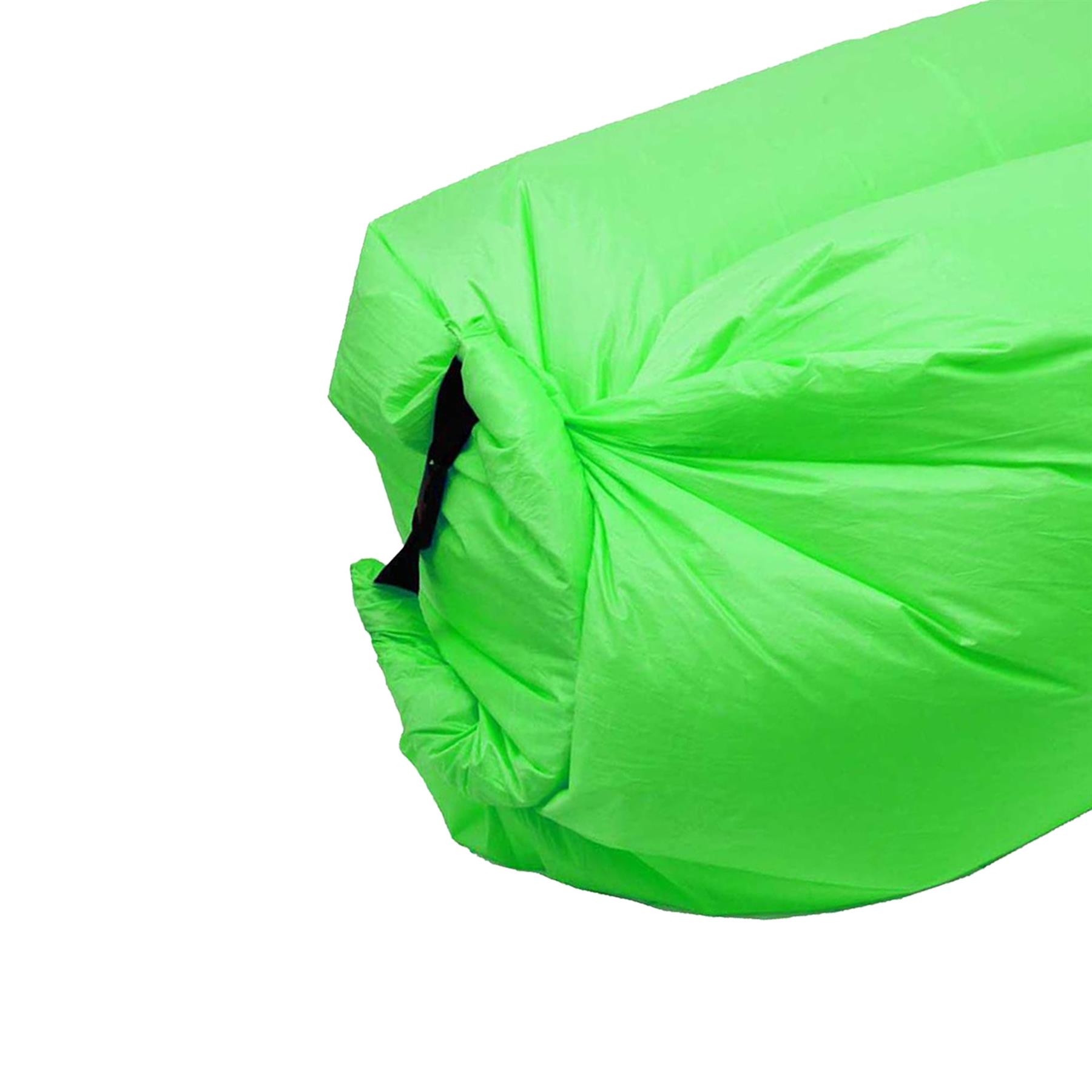 Green Inflatable Sofa Air Bag Lounger Chair Comfort Outdoor Camping Beach Relax - Image 7
