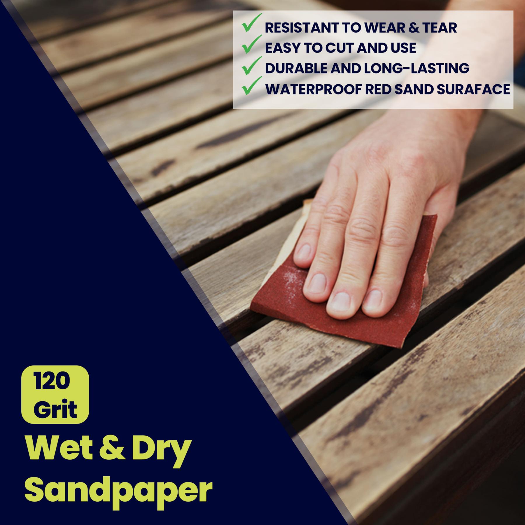 Aluminium Oxide Sanding Roll 115mm 5m Red Grit 120 Sandpaper Sand Woodwork - Image 4