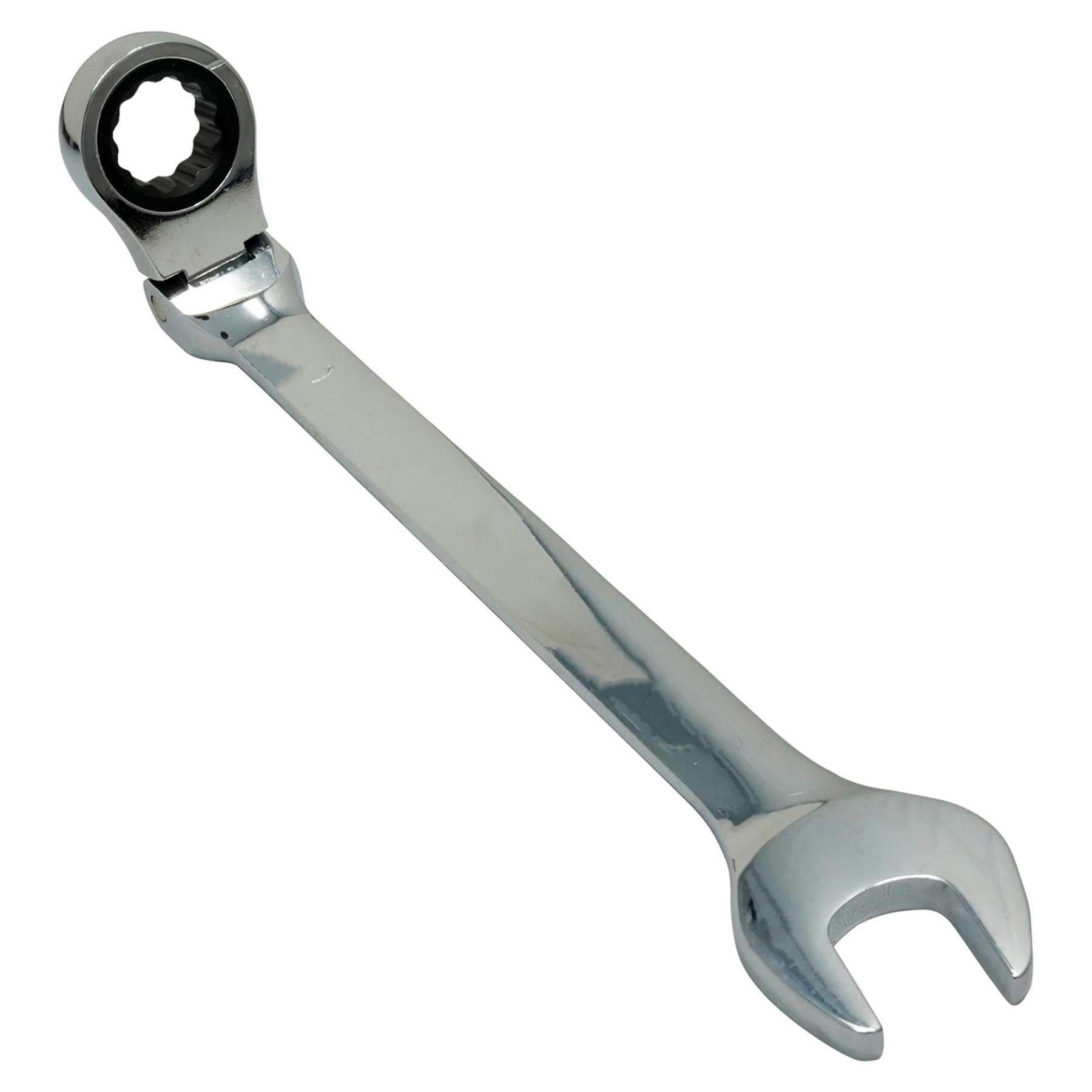 Flexible Head Ratchet Metric Spanner Open End & Ring Guaranteed 21mm By Dapetz - Dapetz