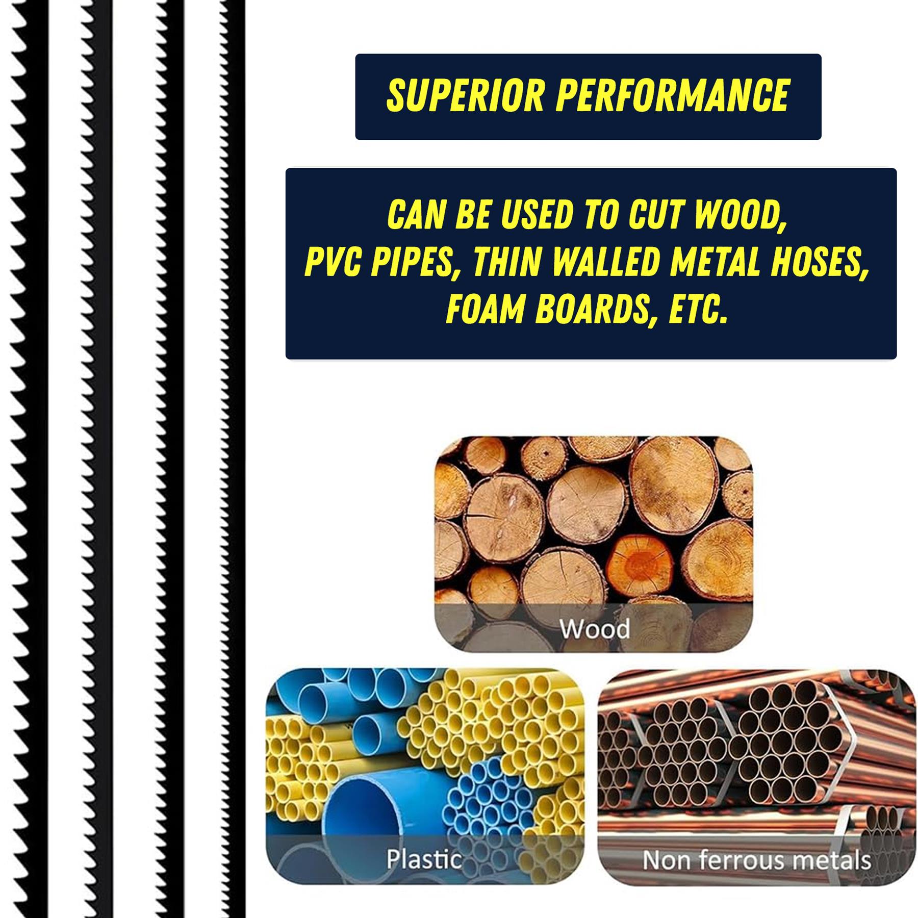 Scroll Saw Blades 14TPI Hardened Carbon Steel Pin Ended 130mm Long 10 PC - Image 5