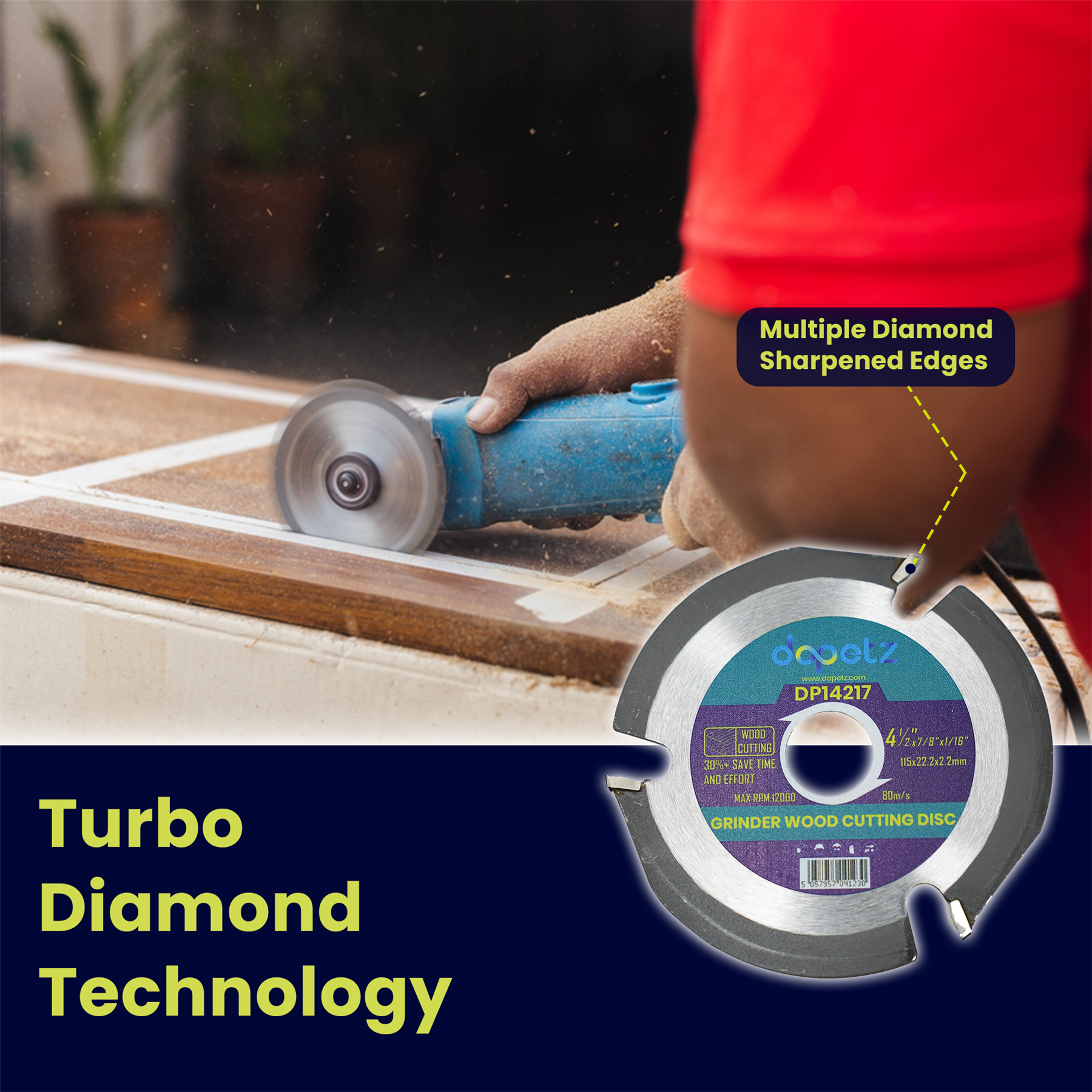 Grinder Wood cutting Disc Multi-Purpose Blade Saw Disc Blade 115mm - Image 2