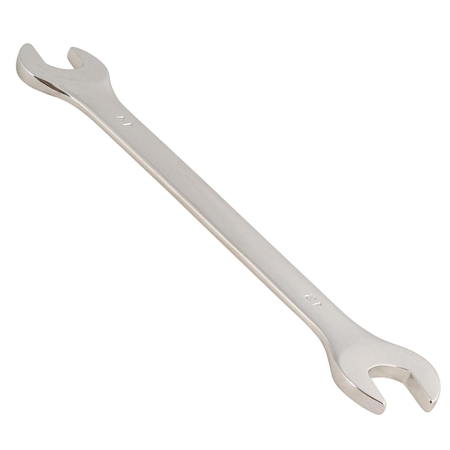 Fixed Head Combination Spanner Open Ended 14mm x 15mm Metric Polished CRV Garage - Image 8