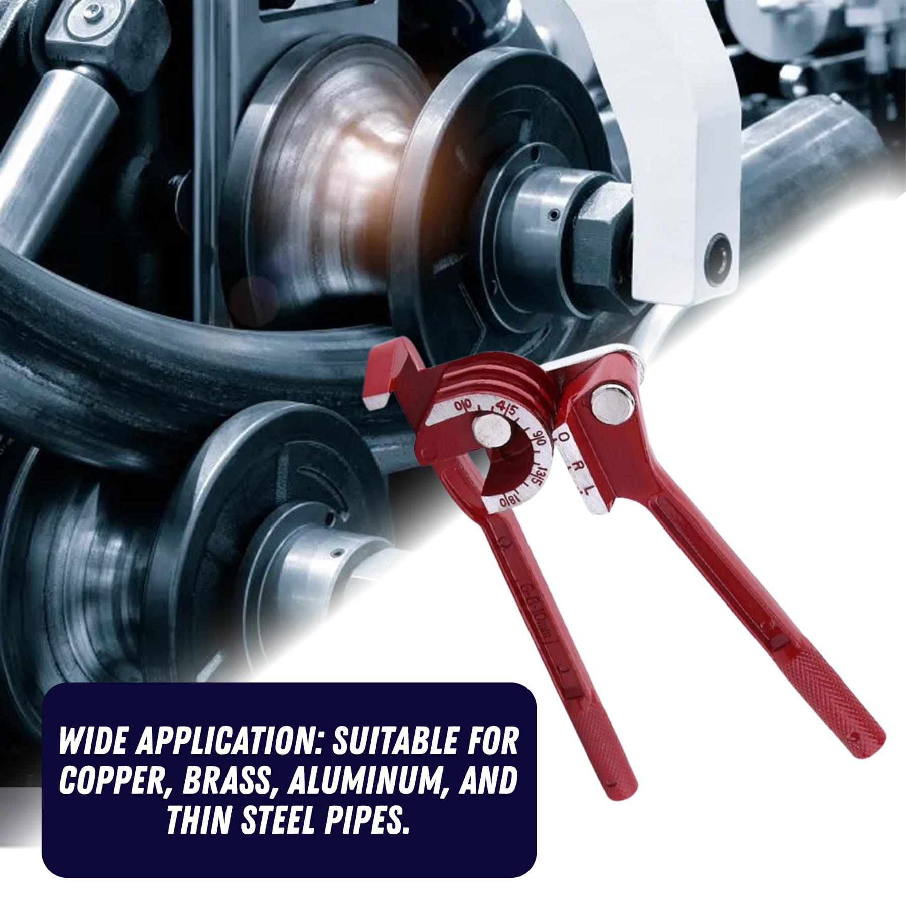 3 in 1 Mini Pipe Bender for 6mm 8mm 10mm Copper Pipe, Durable Plumbing Tool - Image 3