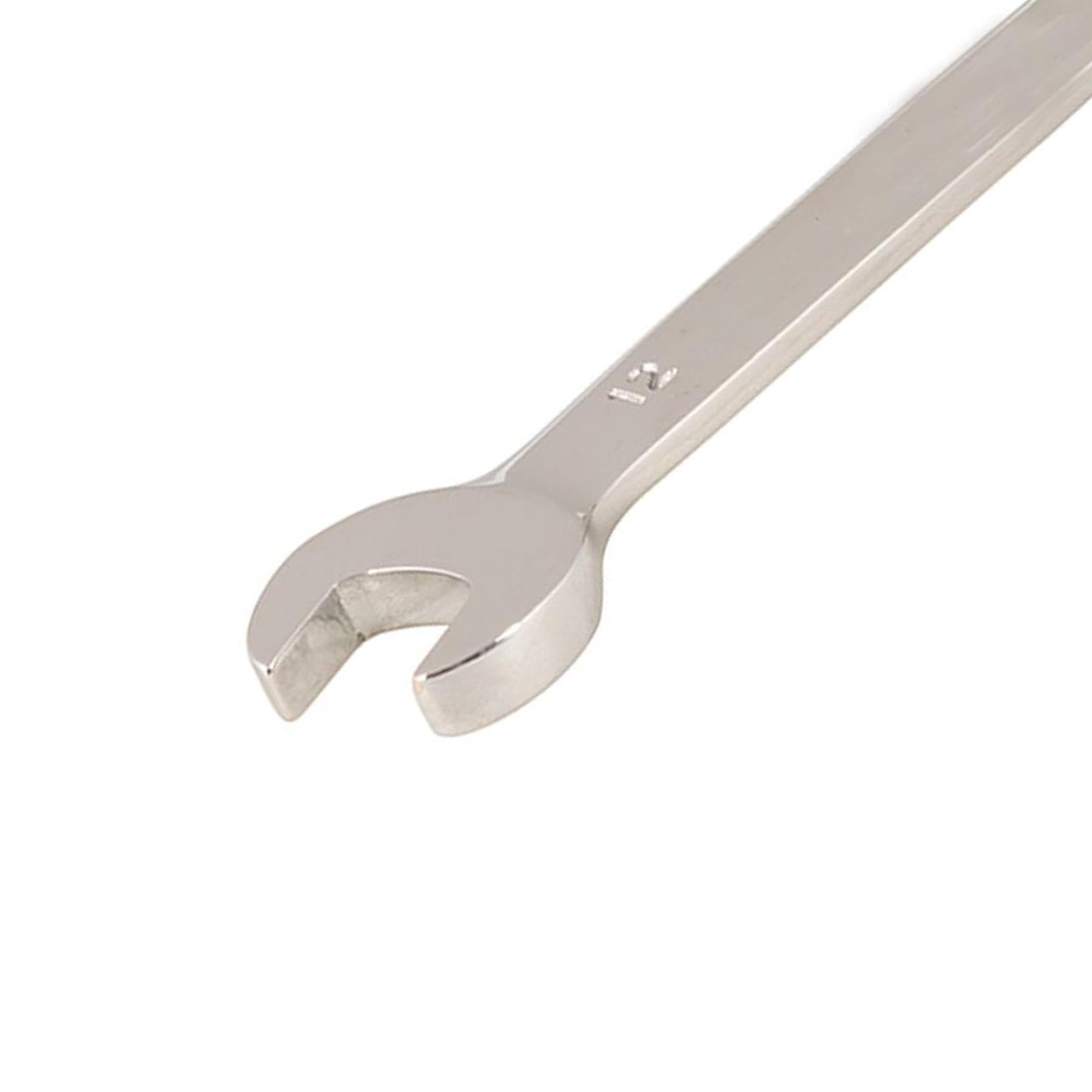 Flexible Head Ratchet Spanner 12mm Chrome Vanadium Steel Combination Wrench Open End Metric Spanner - Image 8
