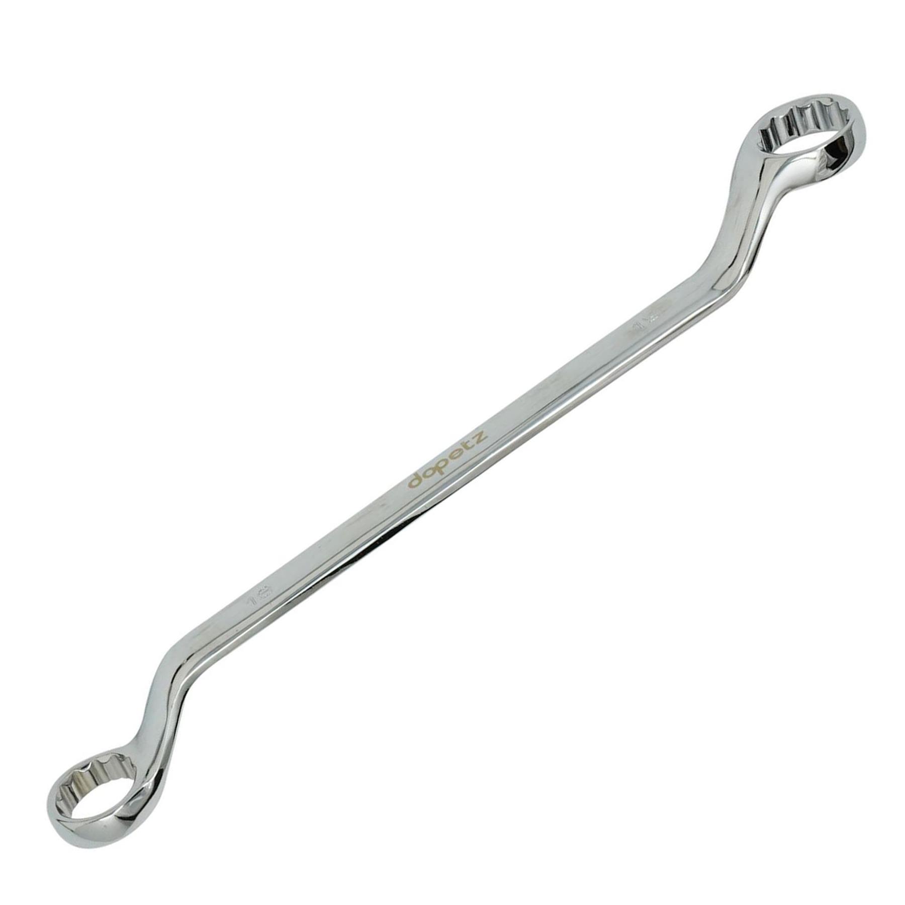 18mm-19mm Deep Offset Bi-Hex Swan Neck Ring Spanner Chrome Vanadium Steel Wrench Thin Profile Narrow Spaces - Image 8