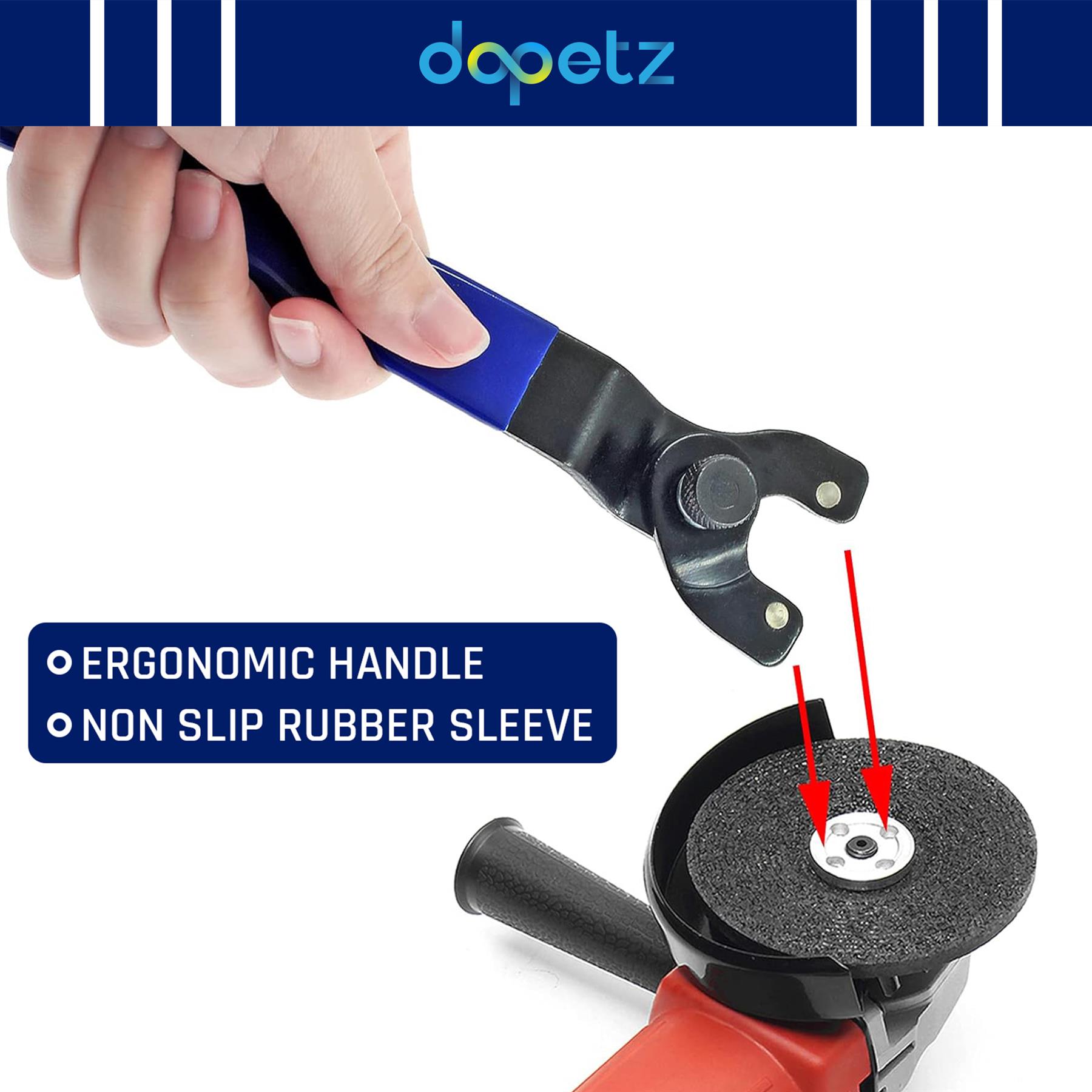 New Adjustable Angle Grinder Key Pin Spanner Plastic Handle Pin Wrench Y type - Image 8