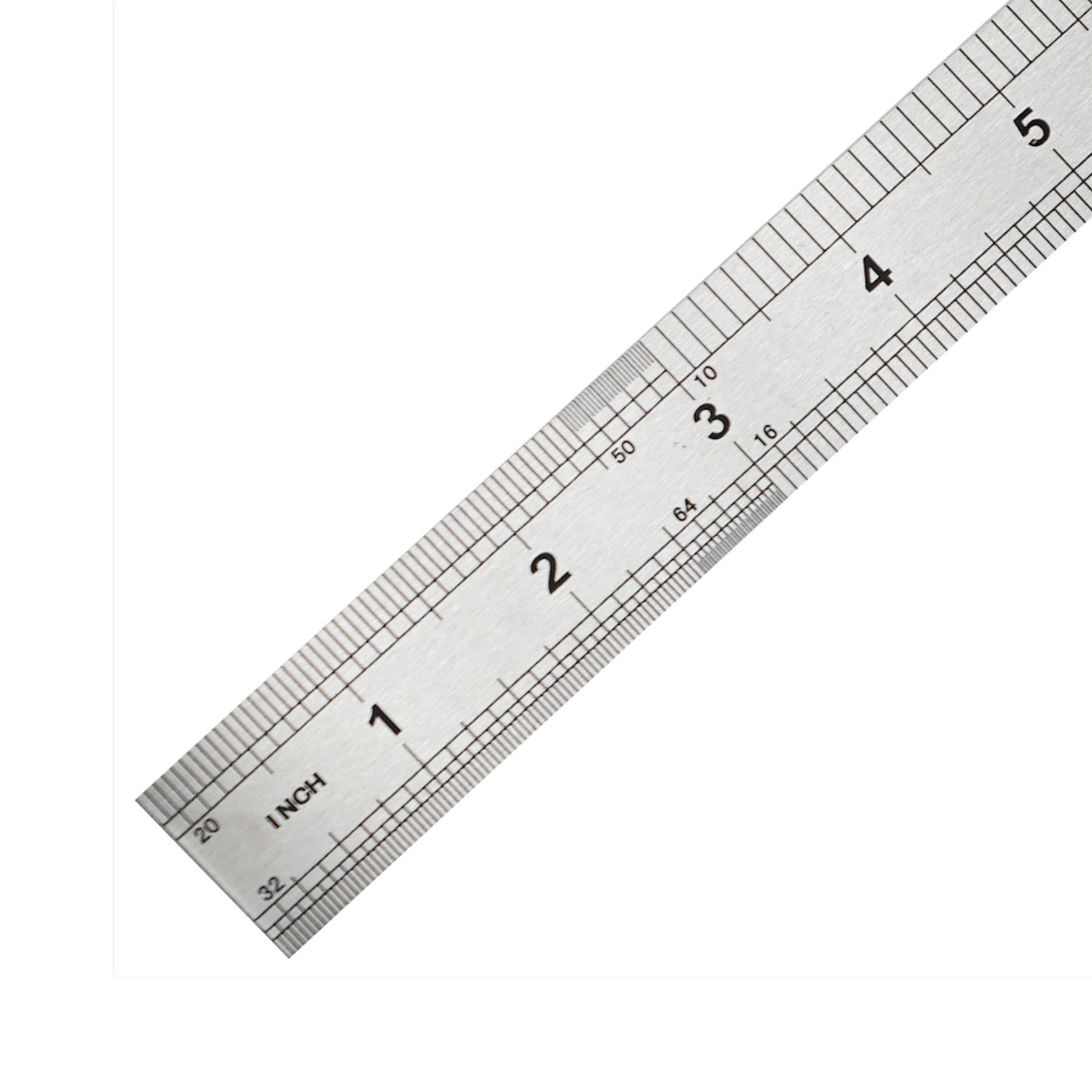 12" 30cm 300mm Stainless Steel Ruler Metal Ruler Conversion - Image 12