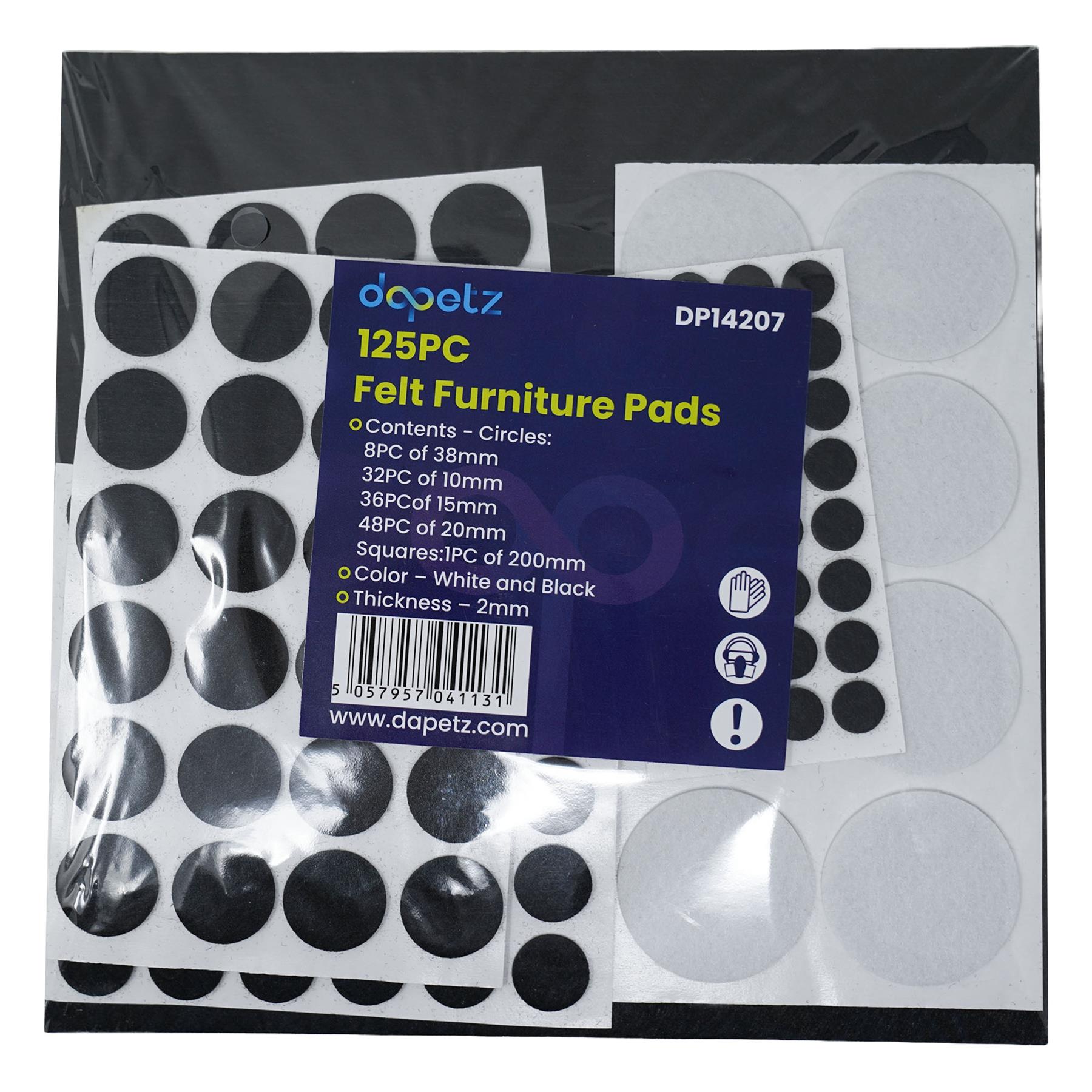 125 pieces Felt Pad for Furniture Feet Felt Floor Protectors Cushion set for Chairs & Furniture Legs - Image 15