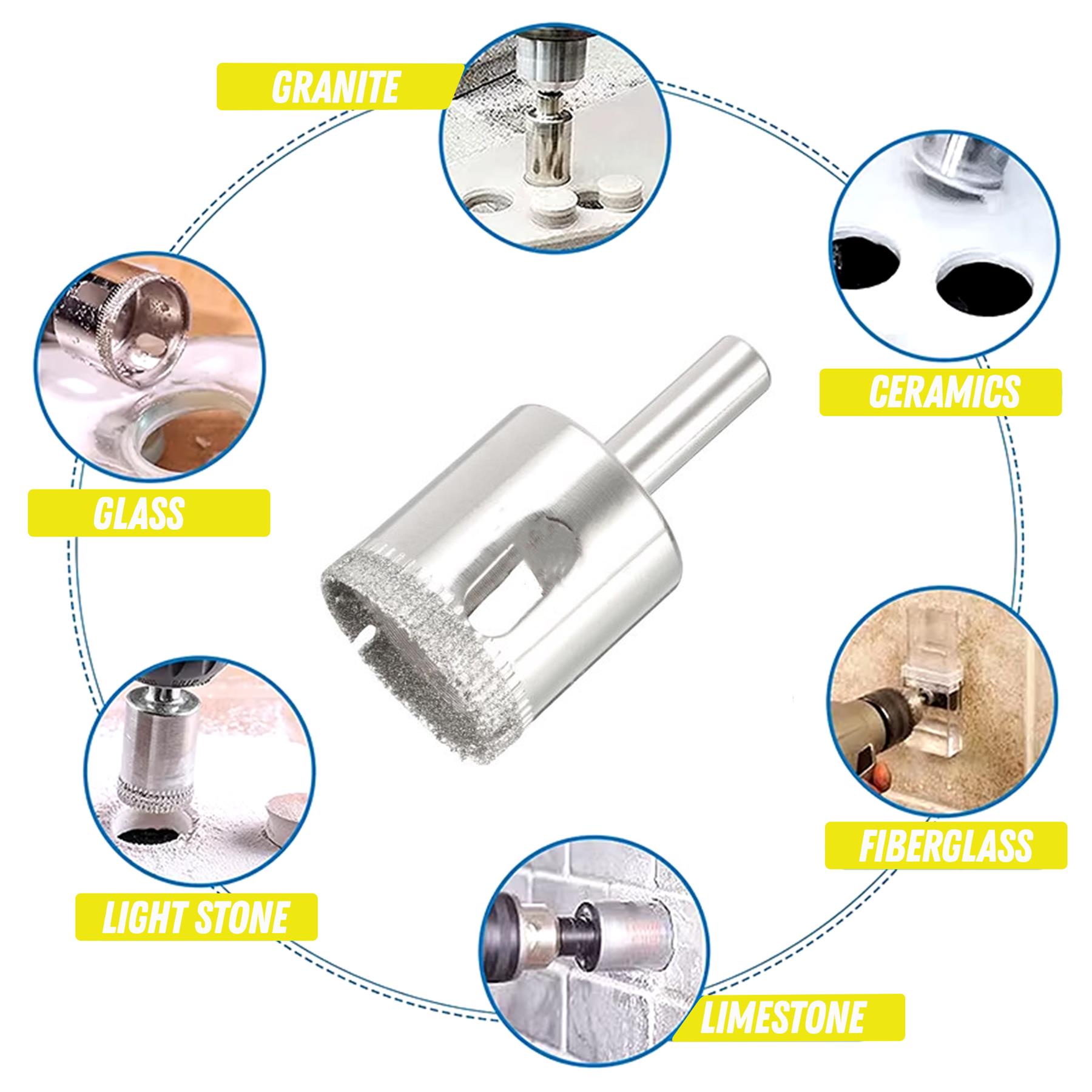 Diamond Holesaw 28mm Drill Bit Cutter For Tile Ceramic Glass Porcelain Marble - Image 6