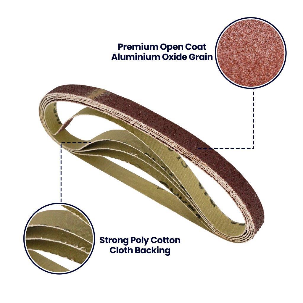 Sanding Belts 13 x 457mm 60 Grits for use with Power Files 5Pc - Image 5