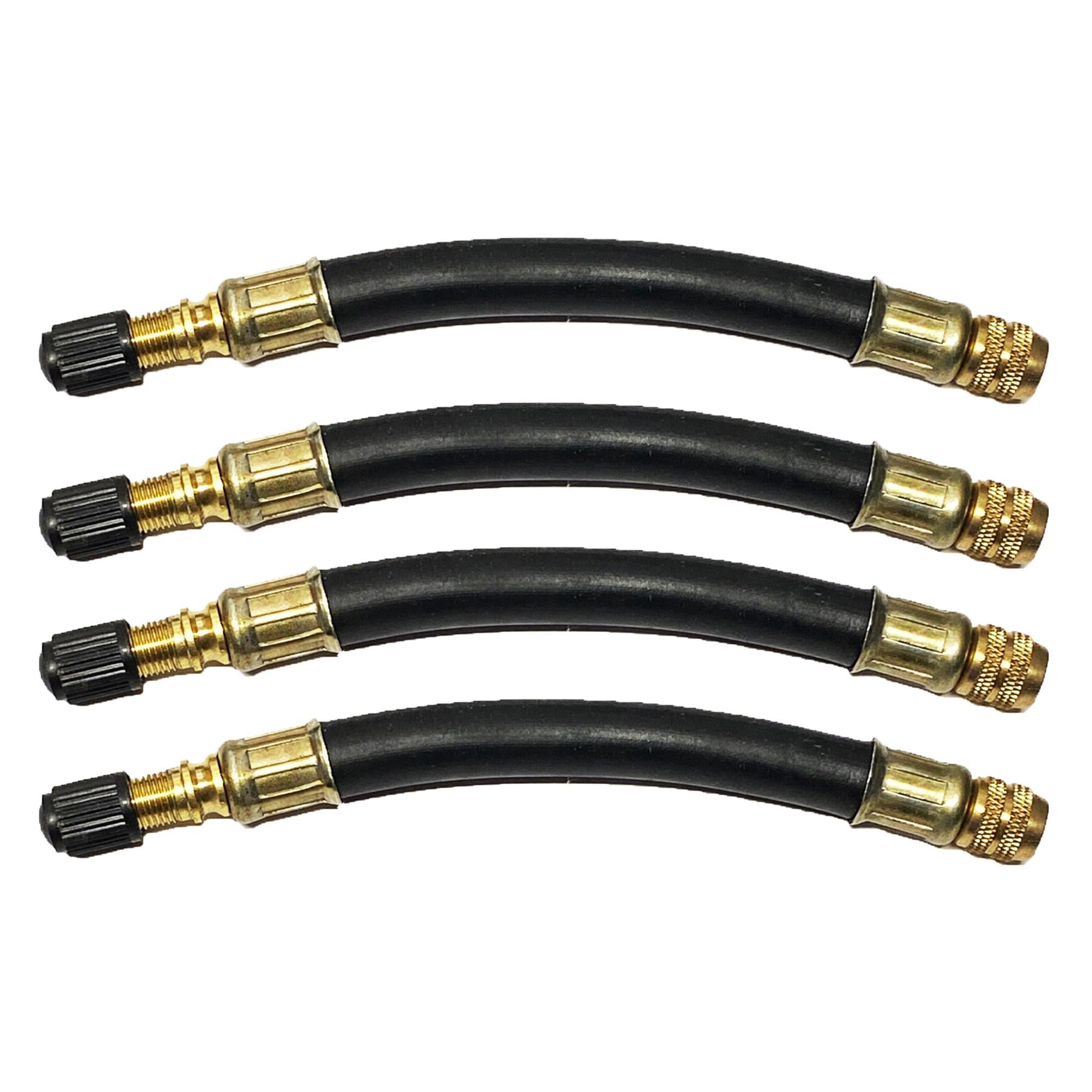 Flexible Rubber Tyre Valve Extension 105mm Twin Wheel Lorry Van Bus Adapter x4 - Image 8