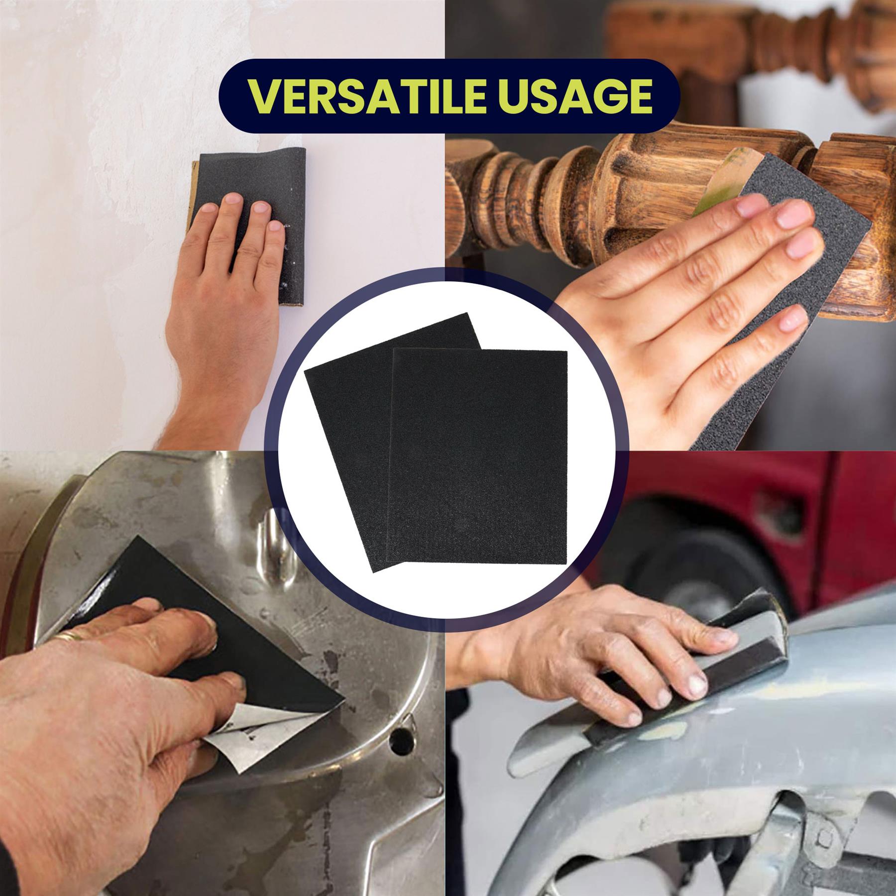 Wet And Dry Sandpaper 240 Grit Sand Paper 230x280mm Sanding Finishing A4 2Pcs - Image 3