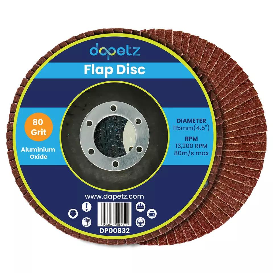 10x Flap Discs 115mm Sanding 80 Grit Grinding Wheels Disc 4.5" Aluminium Oxide - Image 10