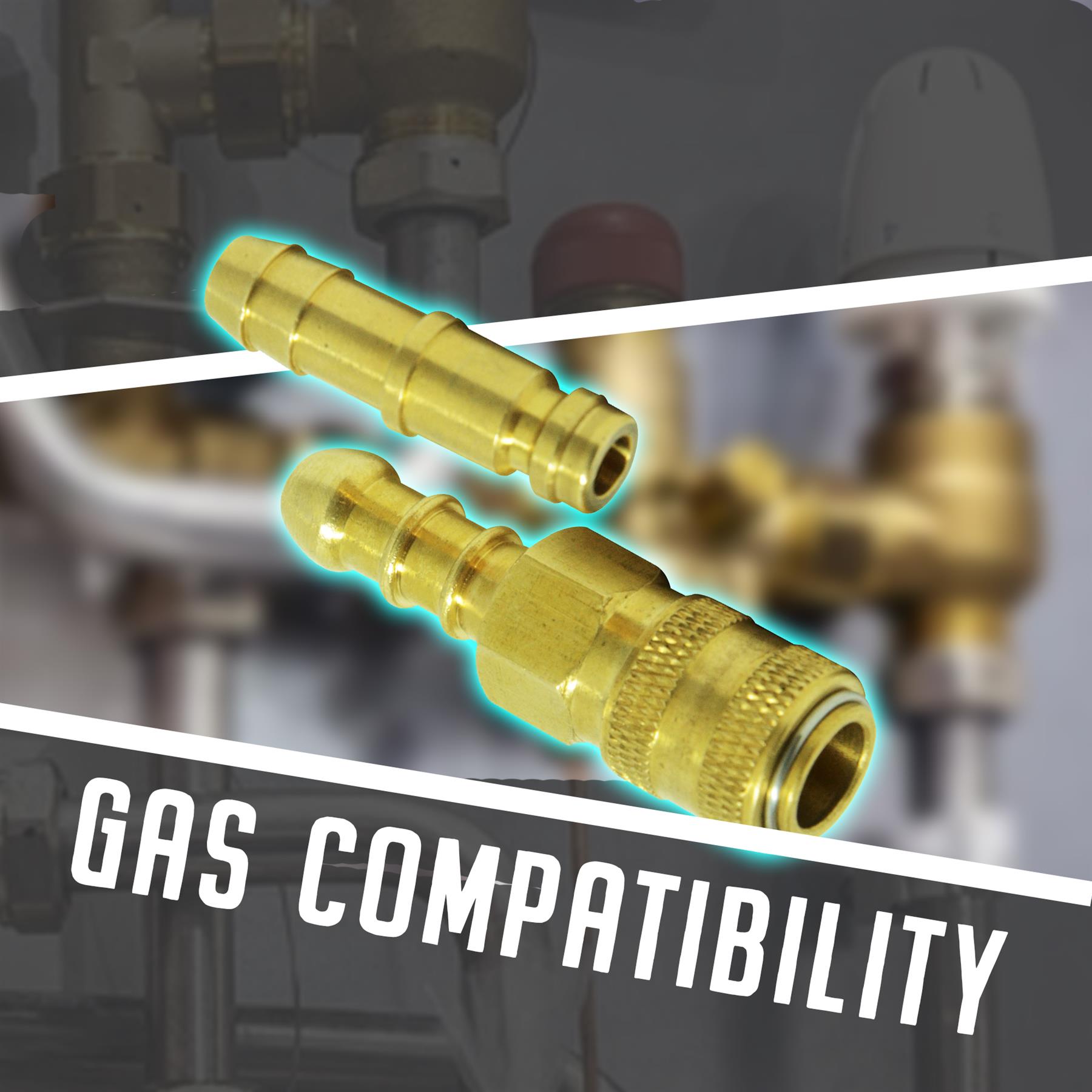 Female Inline Quick Release Gas Hose Coupling 8mm Bore for Butane Propane BBQ Caravan Cooker - Image 3