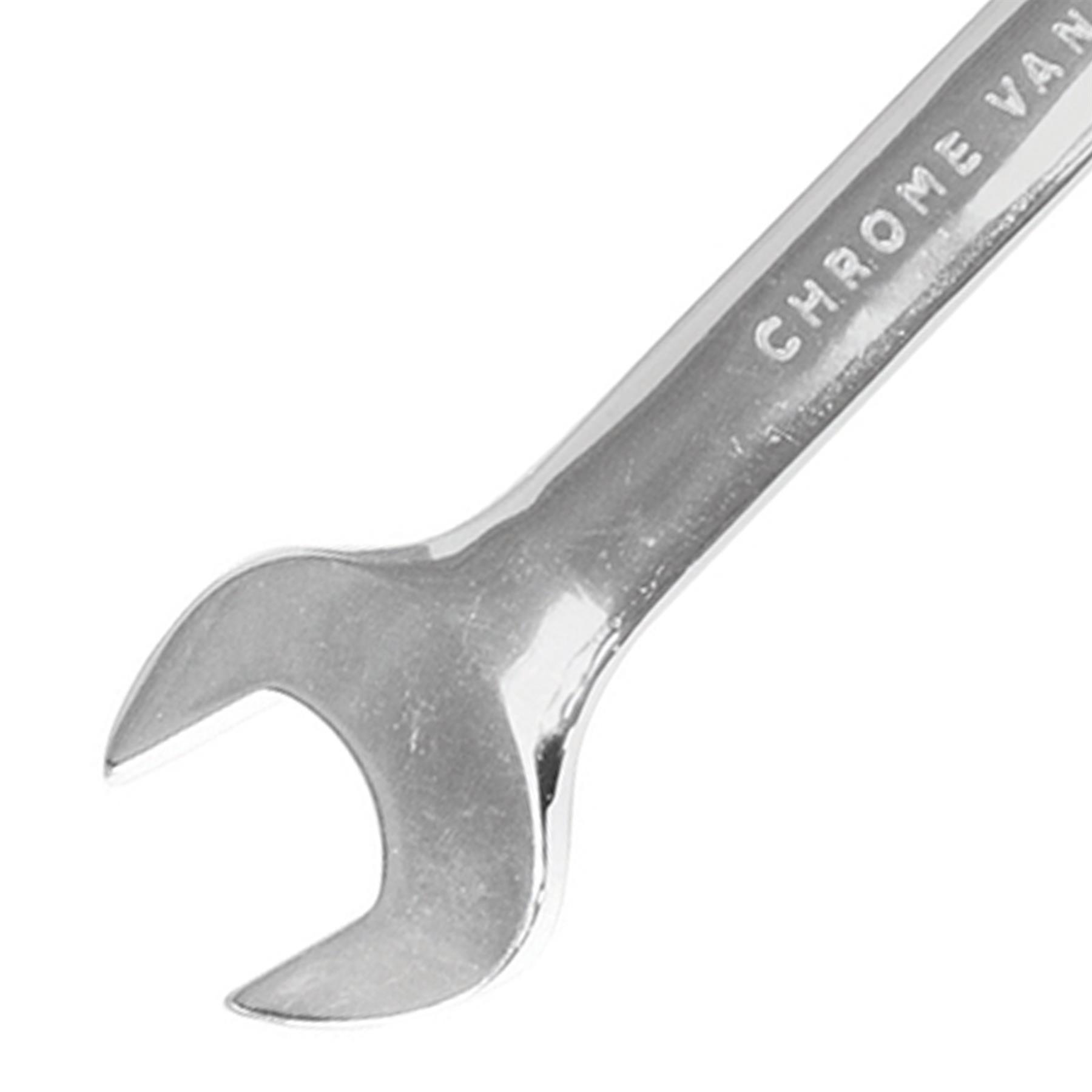 Fixed Head Combination Spanner Open Ended 16mm x 17mm Metric Polished CRV Garage - Image 10
